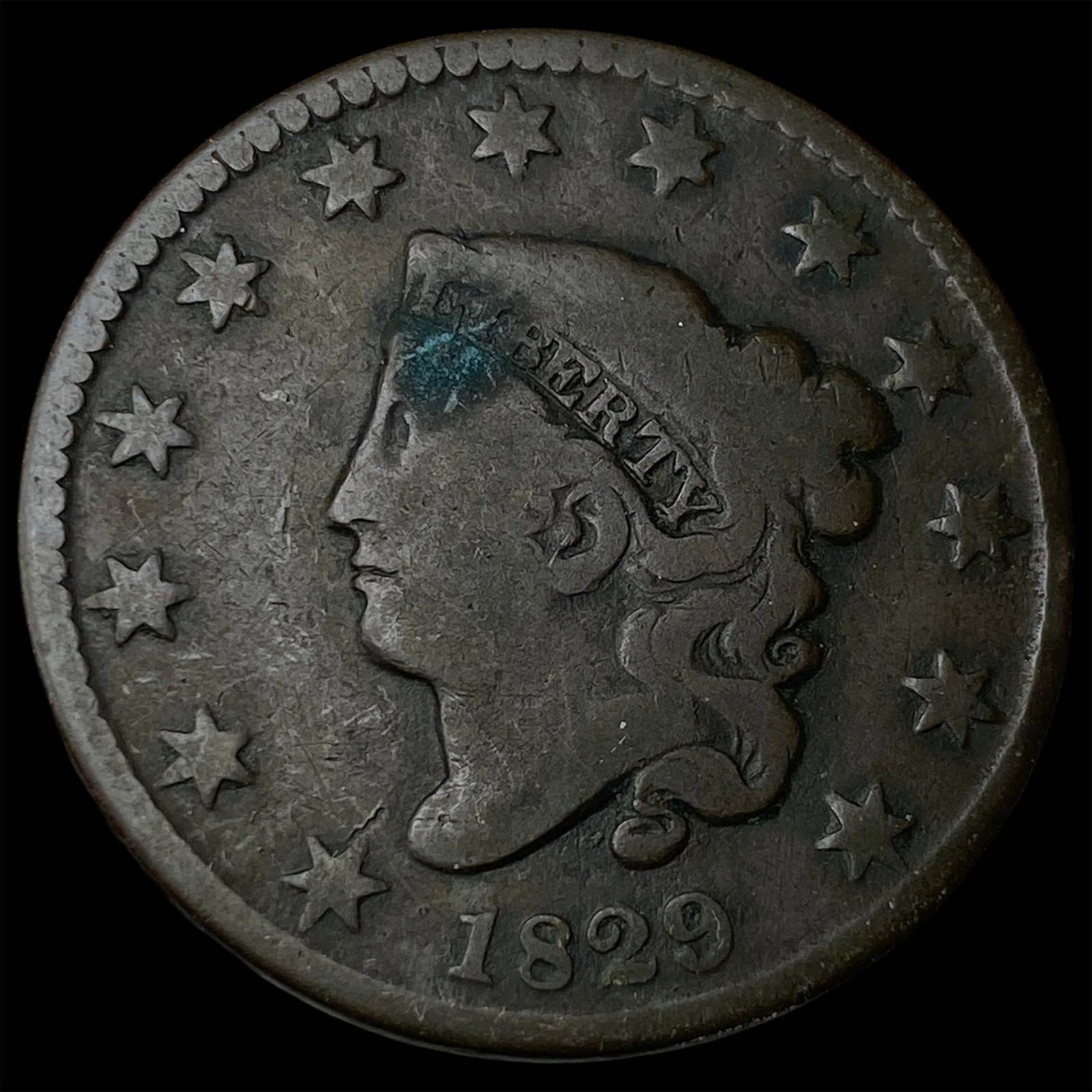 1829 Large Cent LIGHTLY CIRCULATED (1 of 2)