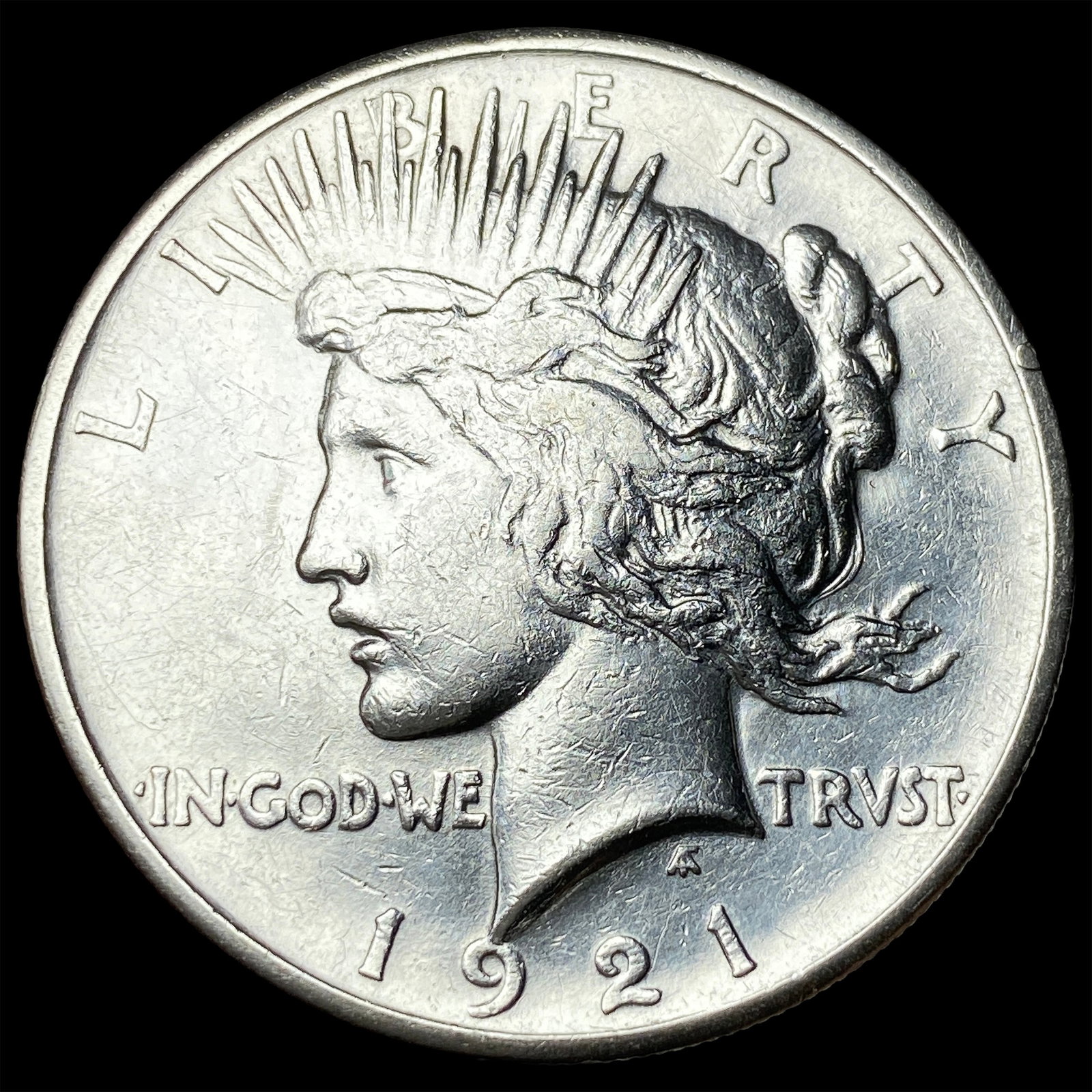 1921 Silver Peace Dollar CLOSELY UNCIRCULATED: 1921 Silver Peace Dollar CLOSELY UNCIRCULATED