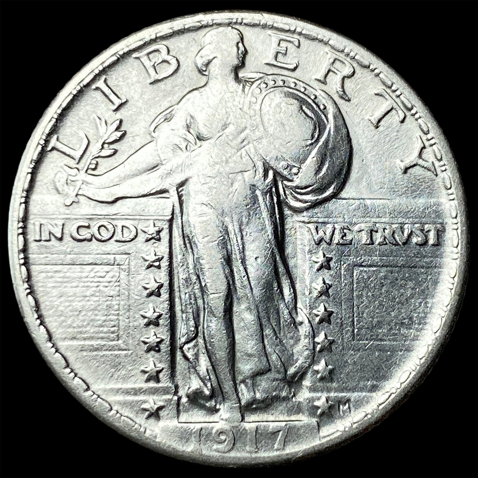 1917 Standing Liberty Silver Quarter NEARLY UNCIRCULATED (1 of 2)