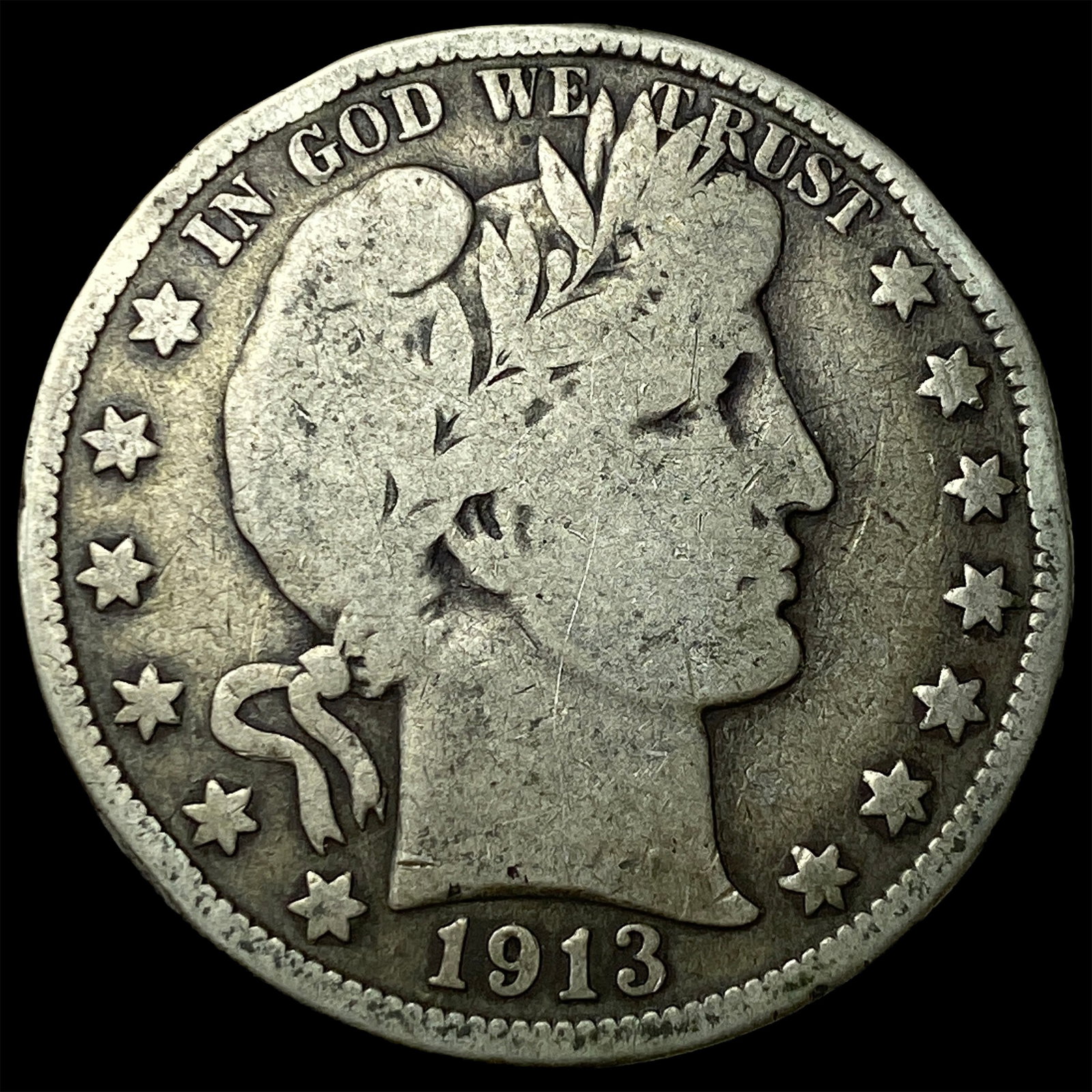 1913 Barber Half Dollar NICELY CIRCULATED (1 of 2)
