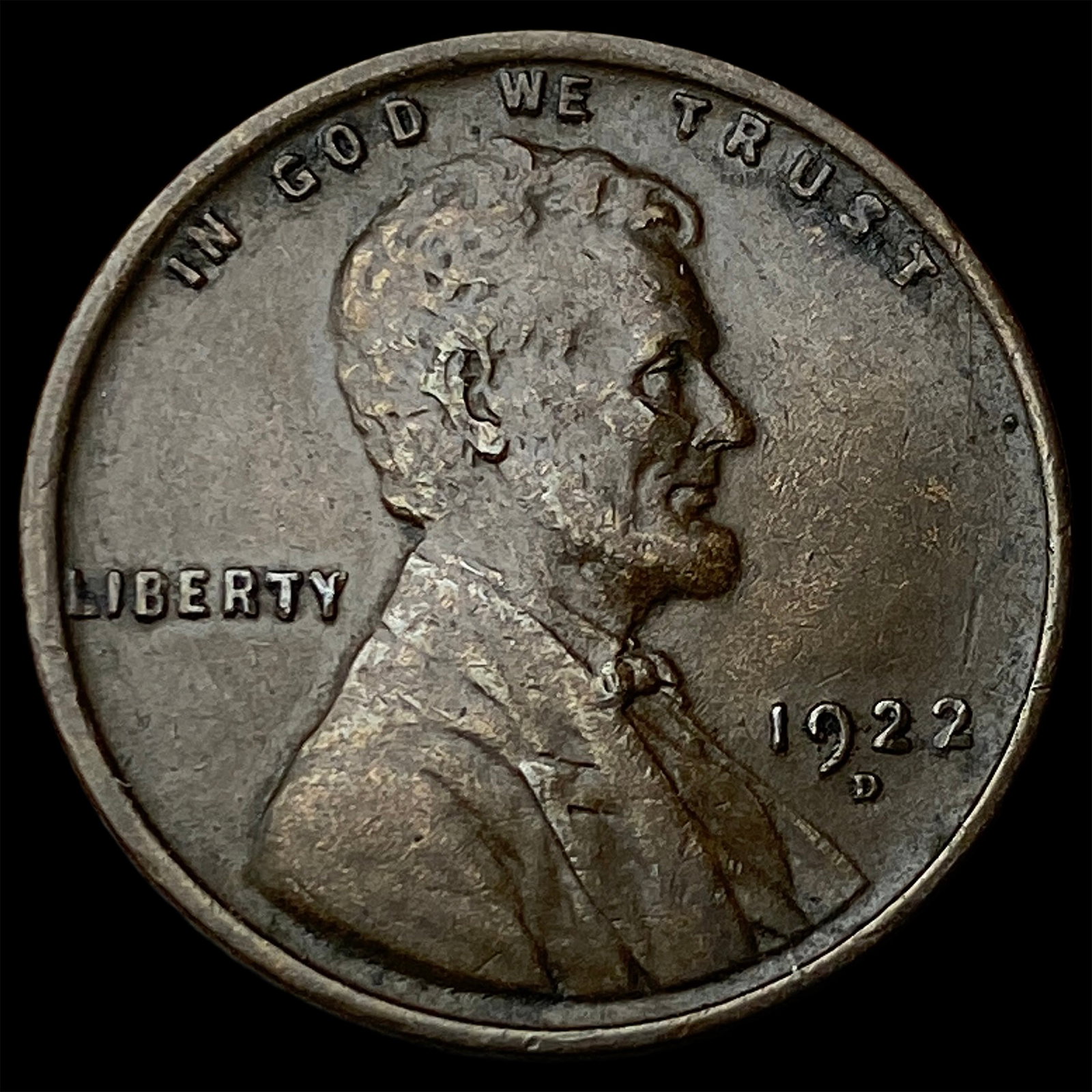 1922-D Lincoln Wheat Cent CLOSELY UNCIRCULATED (1 of 2)