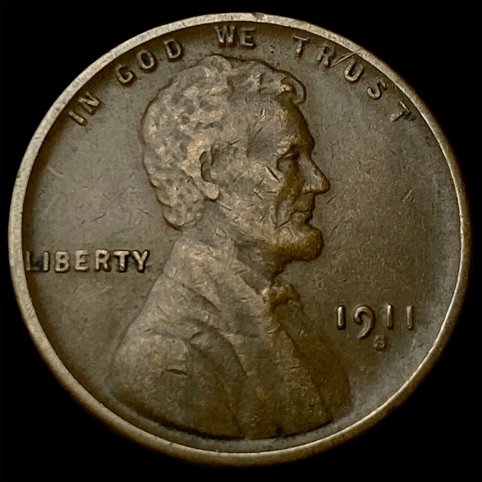 1911-S Lincoln Wheat Cent NEARLY UNCIRCULATED (1 of 2)