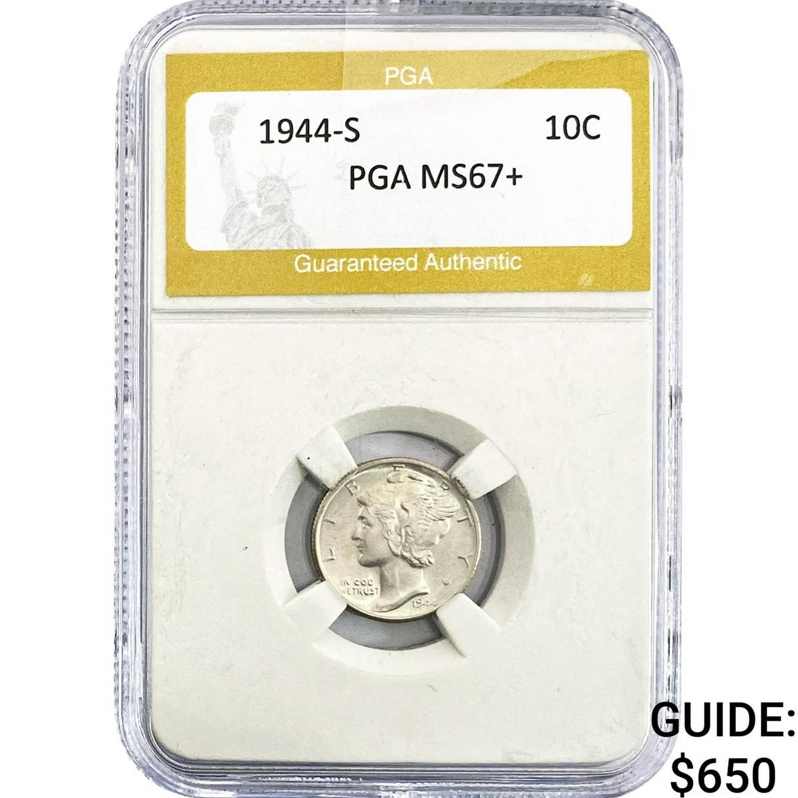 1944-S Mercury Silver Dime PGA MS67+ (1 of 2)