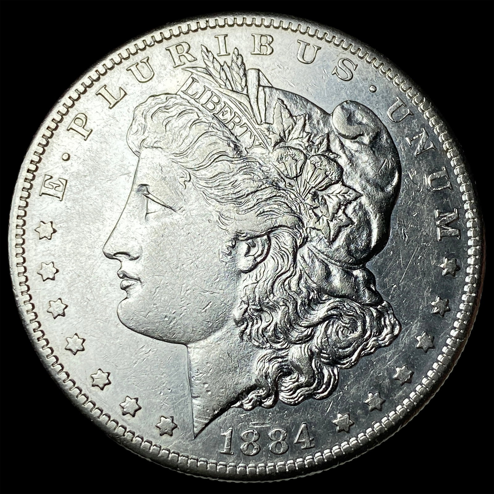 1884-S Silver Morgan Dollar CLOSELY UNCIRCULATED: 1884-S Silver Morgan Dollar CLOSELY UNCIRCULATED