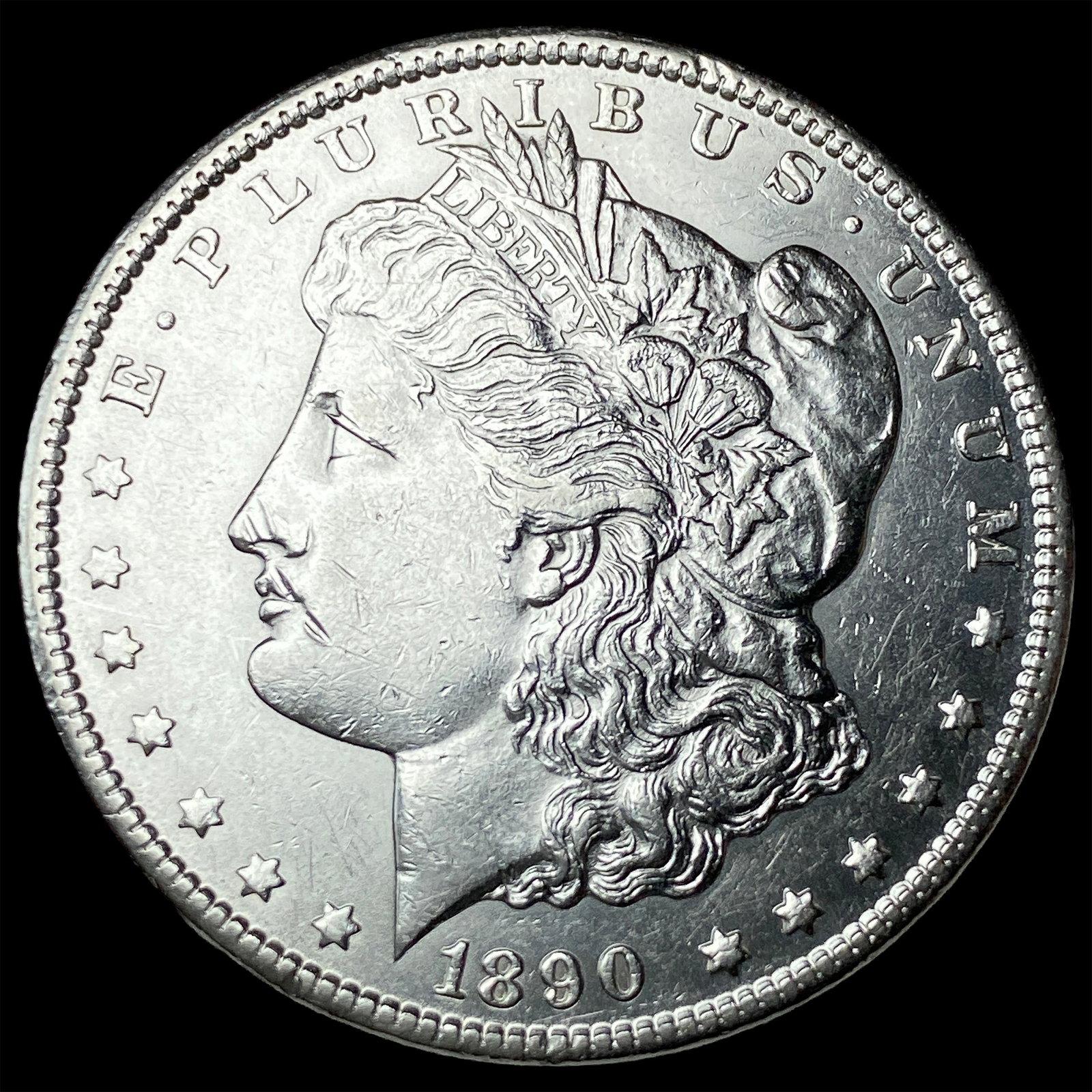 1890-CC Silver Morgan Dollar CLOSELY UNCIRCULATED (1 of 2)
