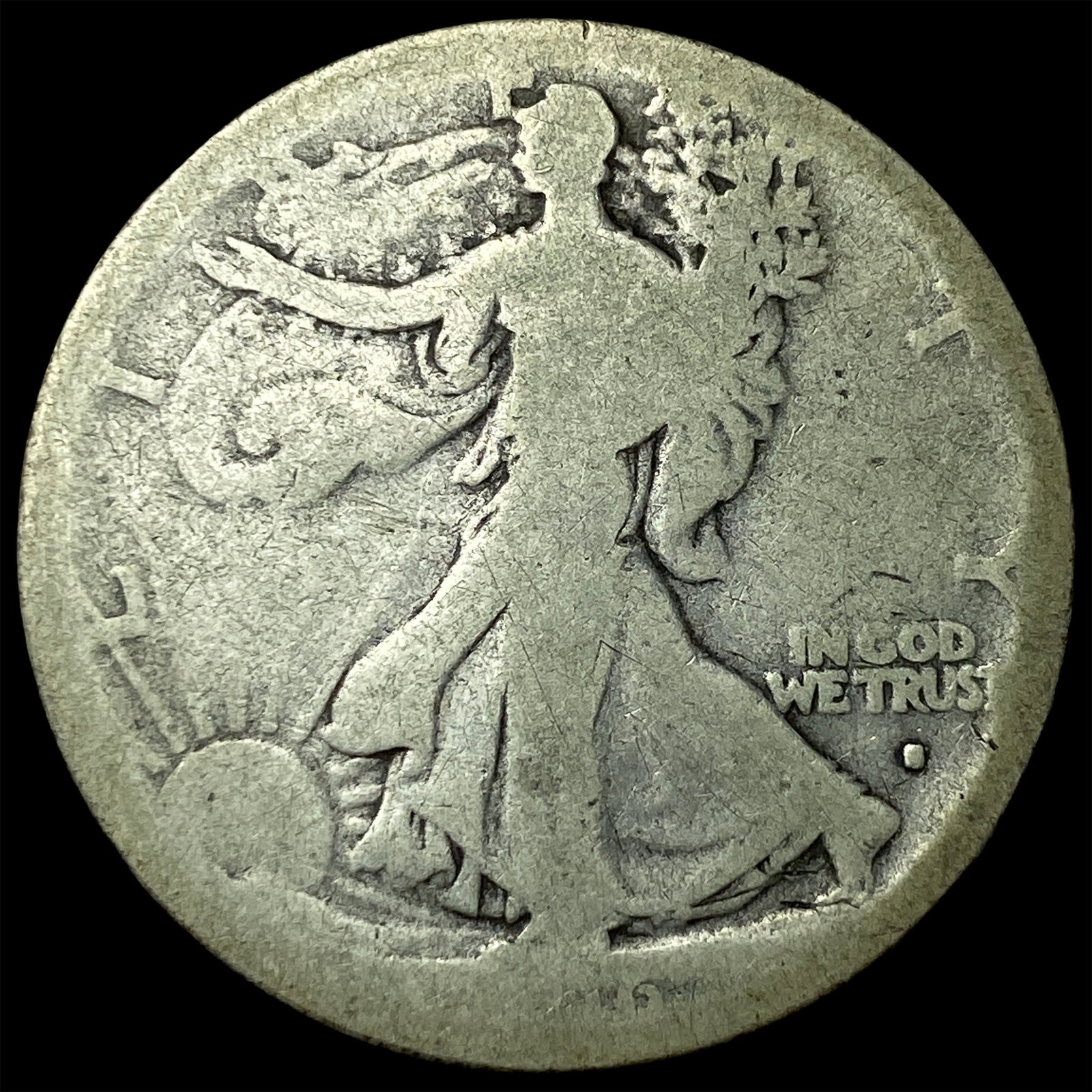 Walking Liberty Half Dollar 1916-S NICELY CIRCULATED (1 of 2)