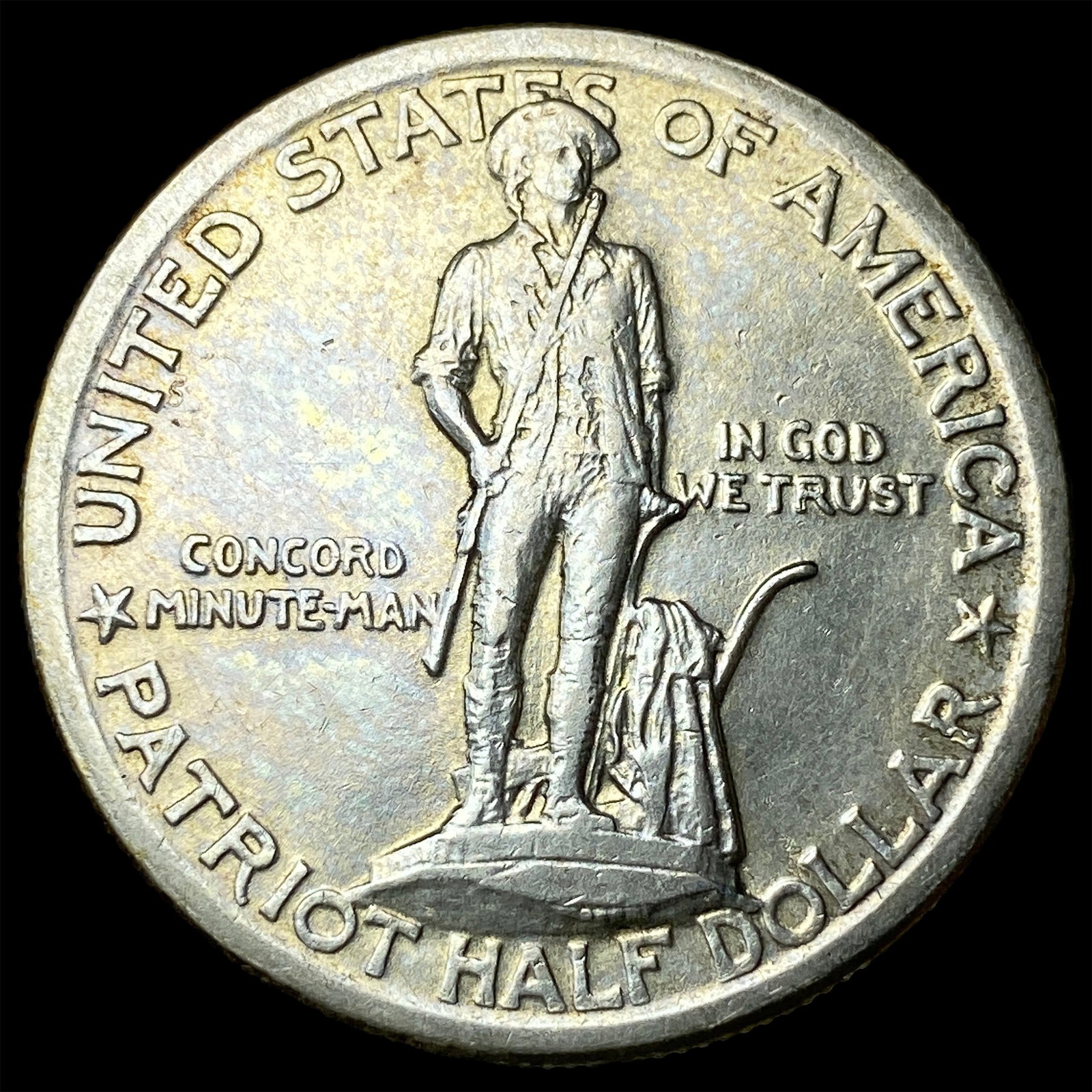 1925 Silver Lexington-Concord Half Dollar CLOSELY UNCIRCULATED (1 of 2)