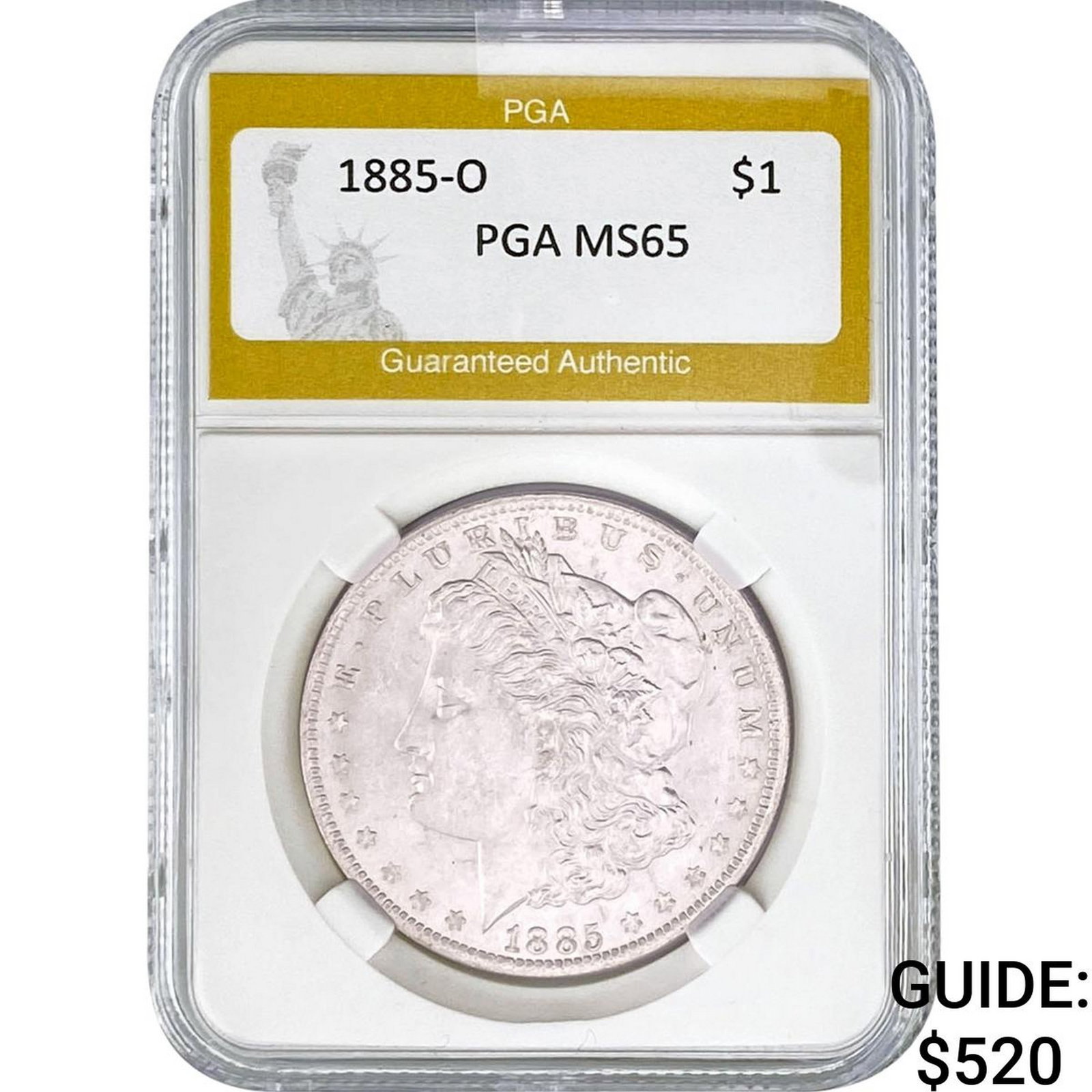 1885-O Morgan Silver Dollar PGA MS65 (1 of 2)