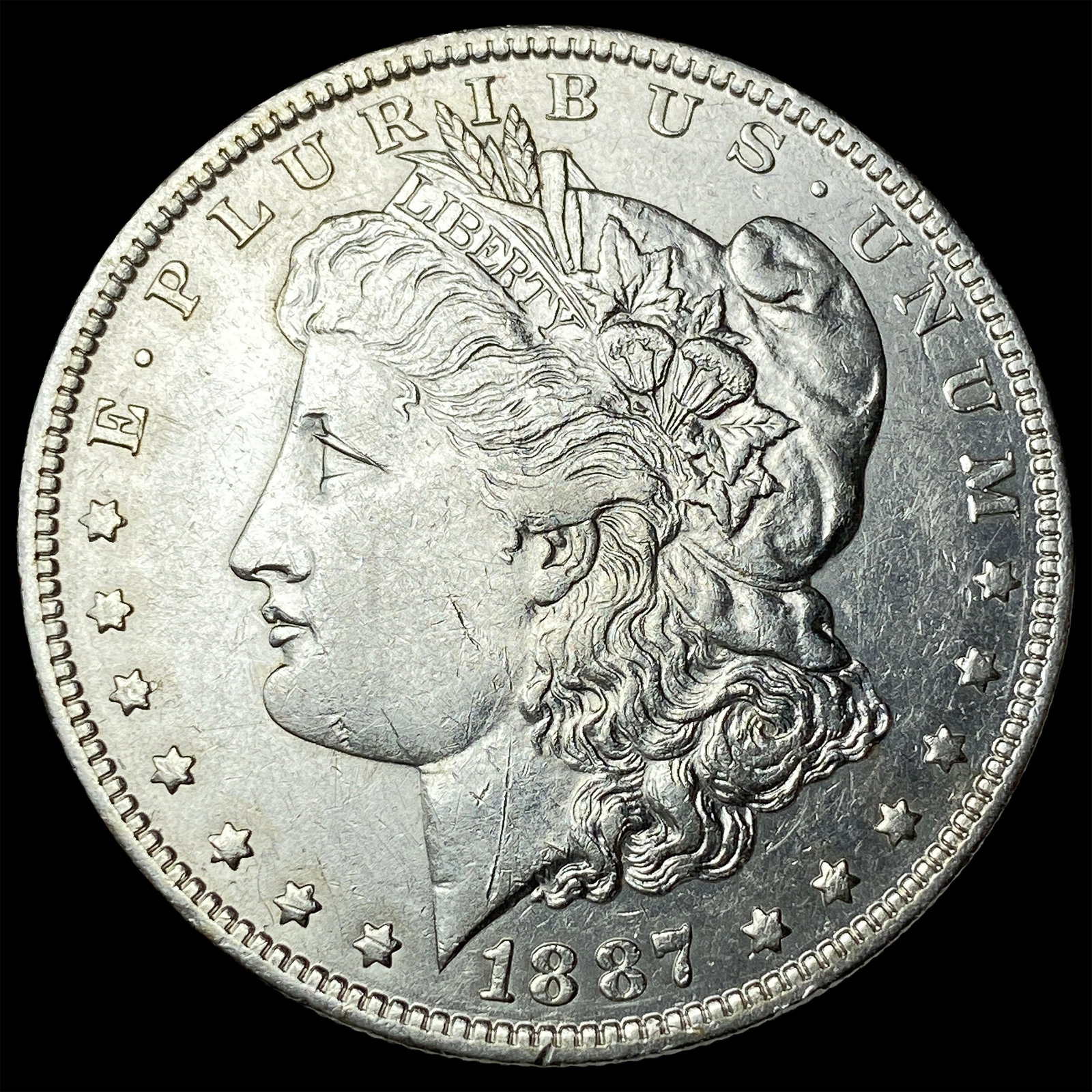 1887 Morgan Silver Dollar CLOSELY UNCIRCULATED: 1887 Morgan Silver Dollar CLOSELY UNCIRCULATED