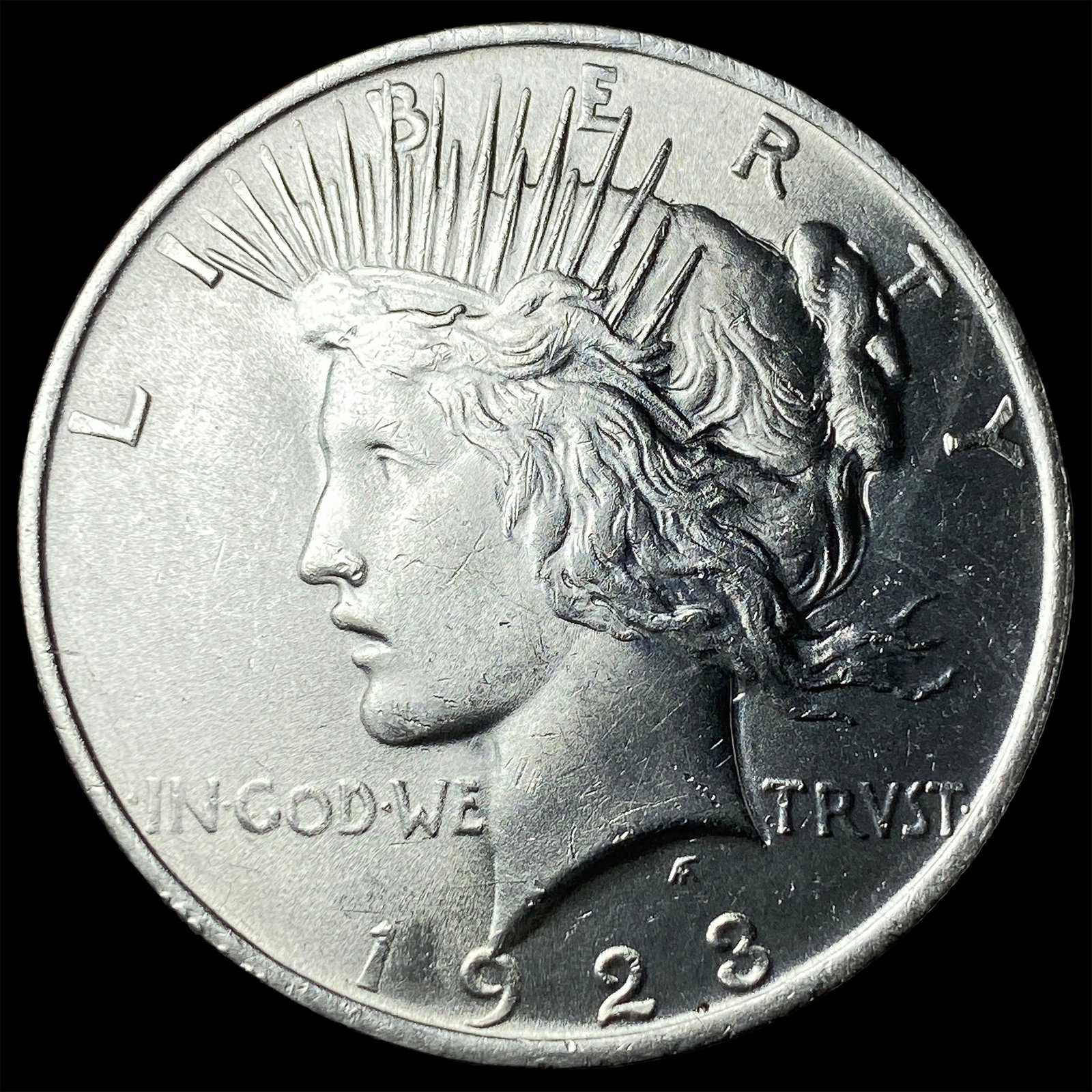 1923 Peace Silver Dollar CHOICE BU (1 of 2)