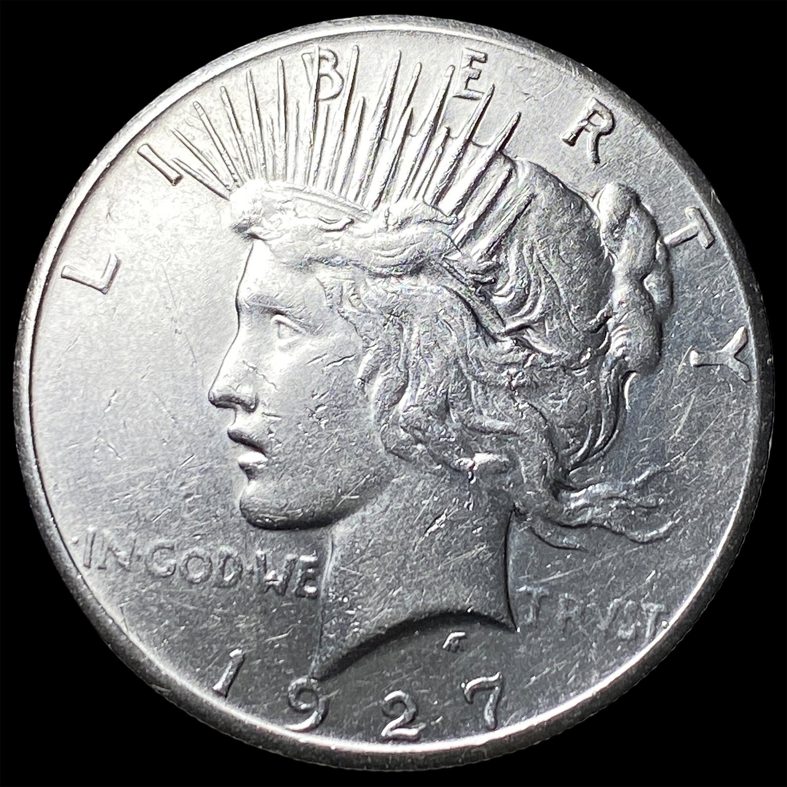 1927 Silver Peace Dollar CLOSELY UNCIRCULATED: 1927 Silver Peace Dollar CLOSELY UNCIRCULATED
