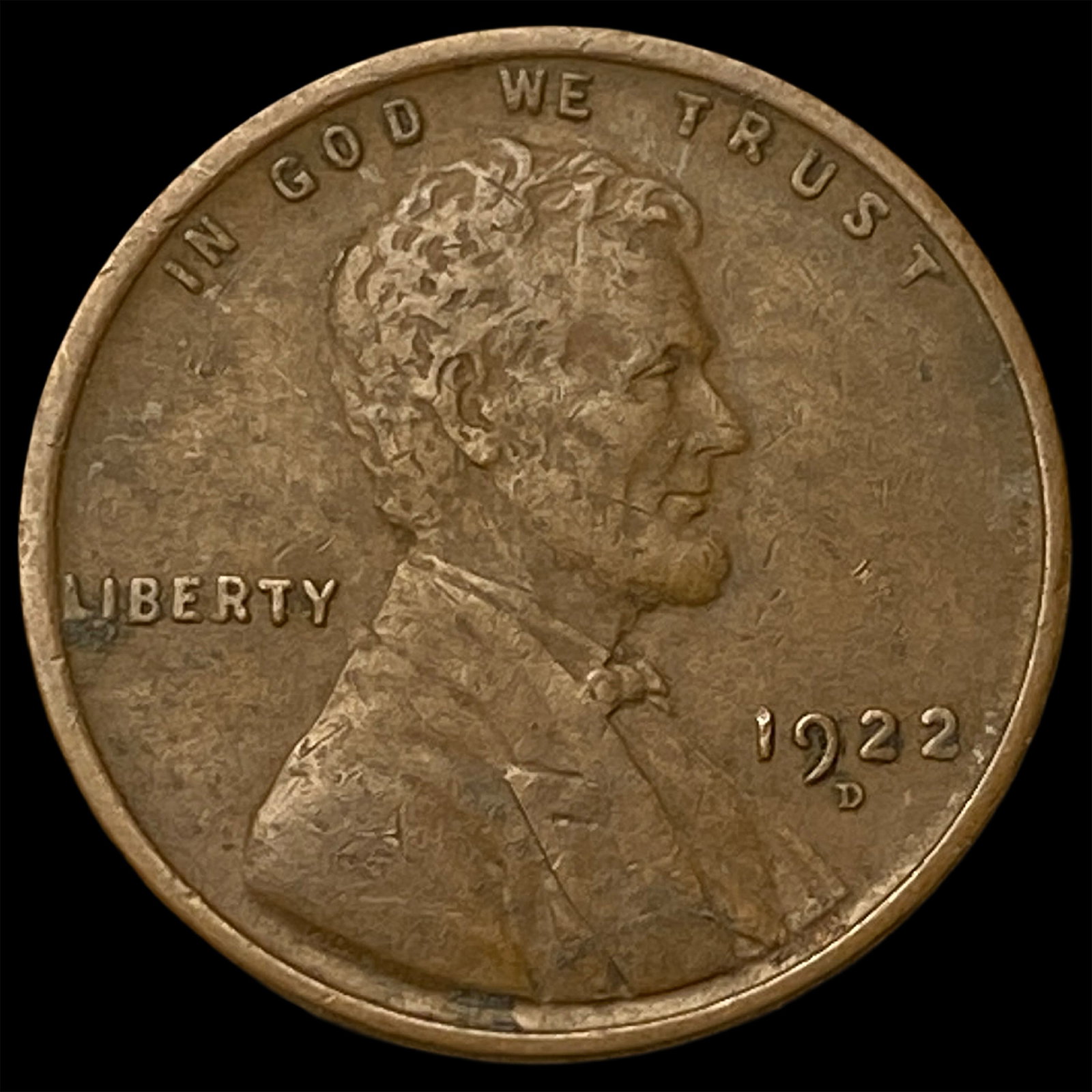 1922-D Lincoln Wheat Cent NEARLY UNCIRCULATED (1 of 2)