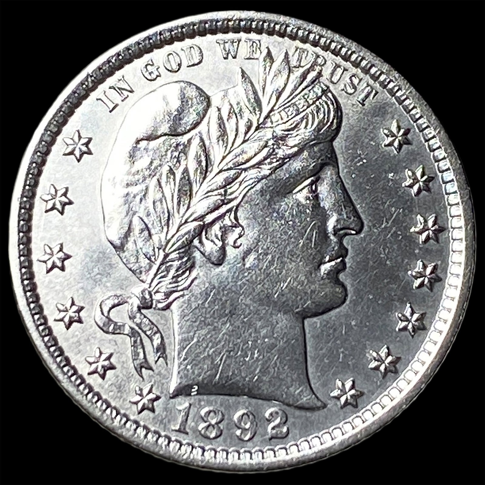 1892 Silver Barber Quarter UNCIRCULATED (1 of 2)