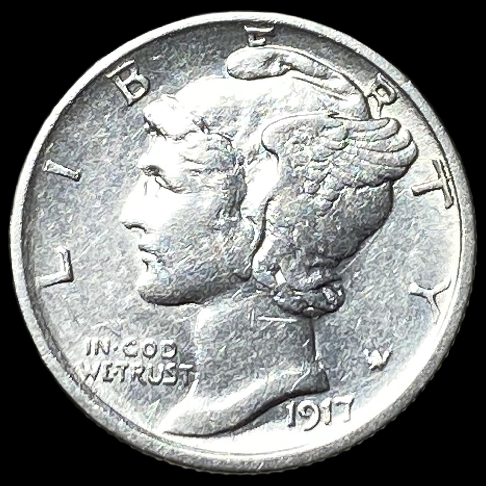 1917 Mercury Dime CLOSELY UNCIRCULATED (1 of 2)