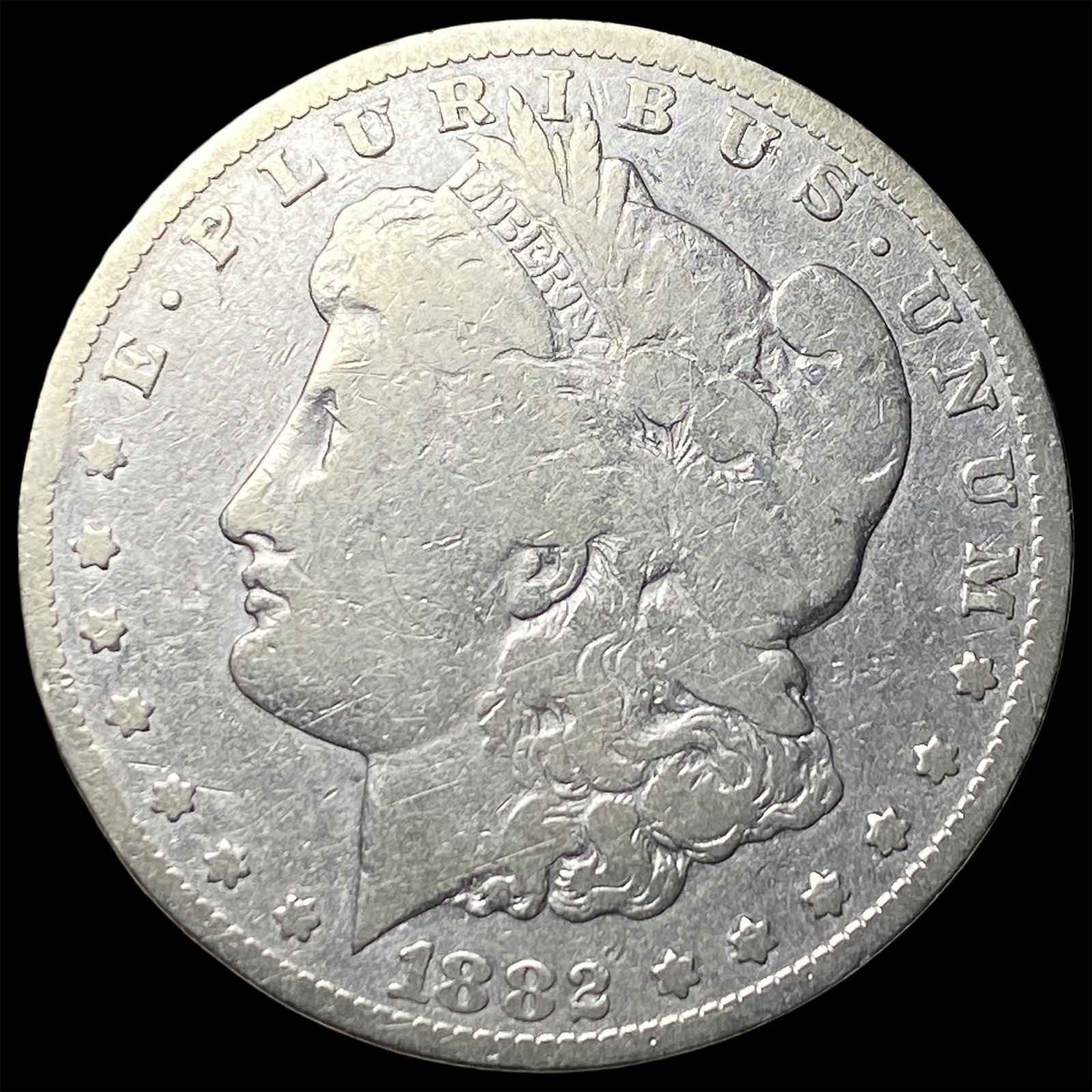 1882-CC Silver Morgan Dollar LIGHTLY CIRCULATED (1 of 2)