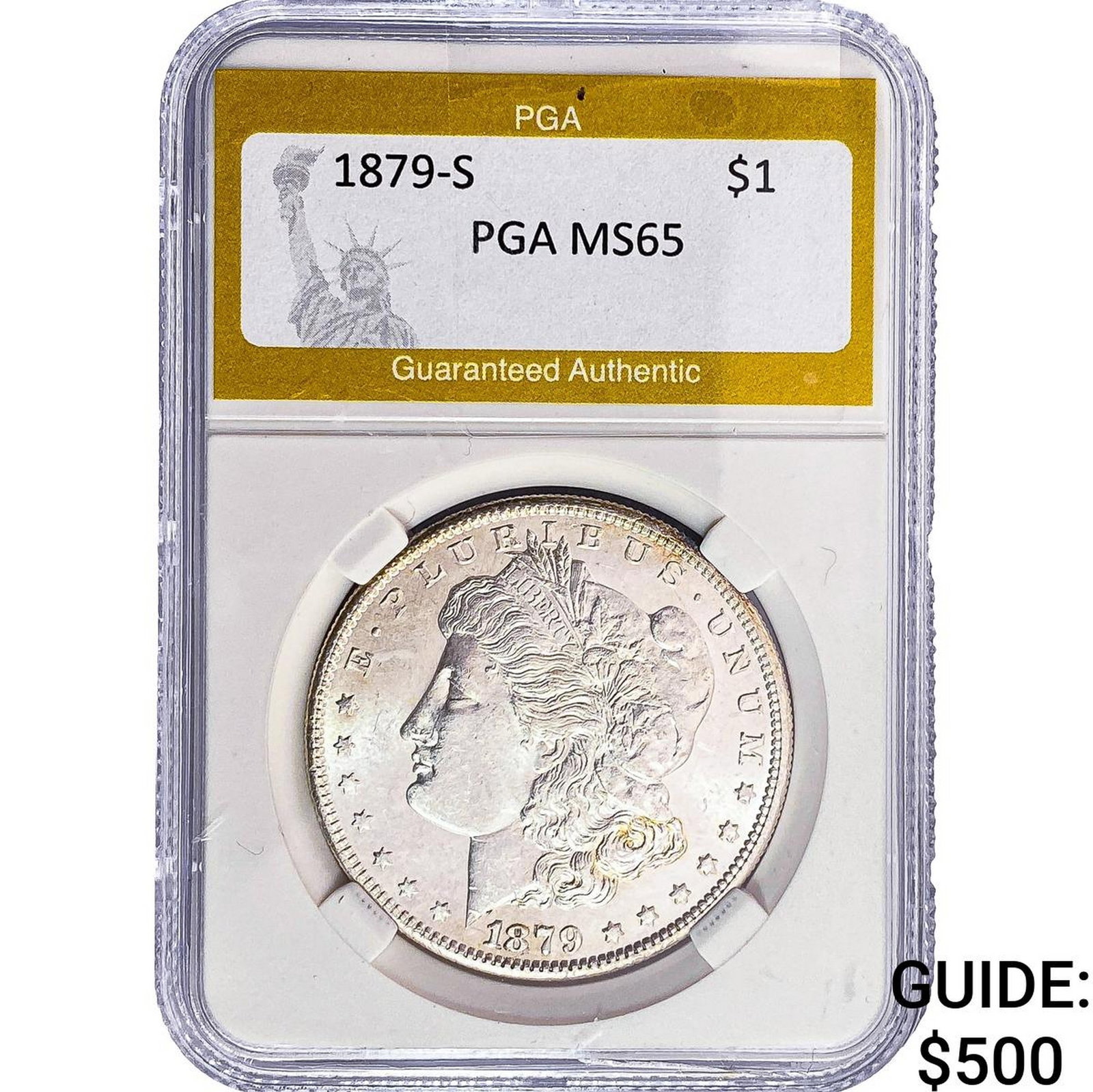 1879-S Morgan Silver Dollar PGA MS65 (1 of 2)