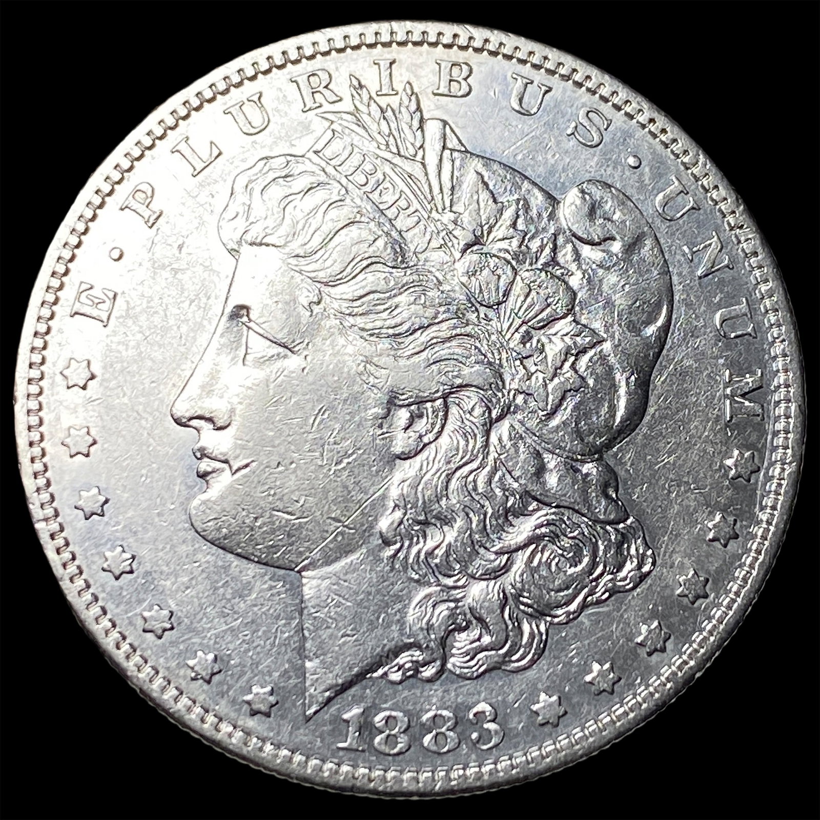1883-S Silver Morgan Dollar NEARLY UNCIRCULATED (1 of 2)
