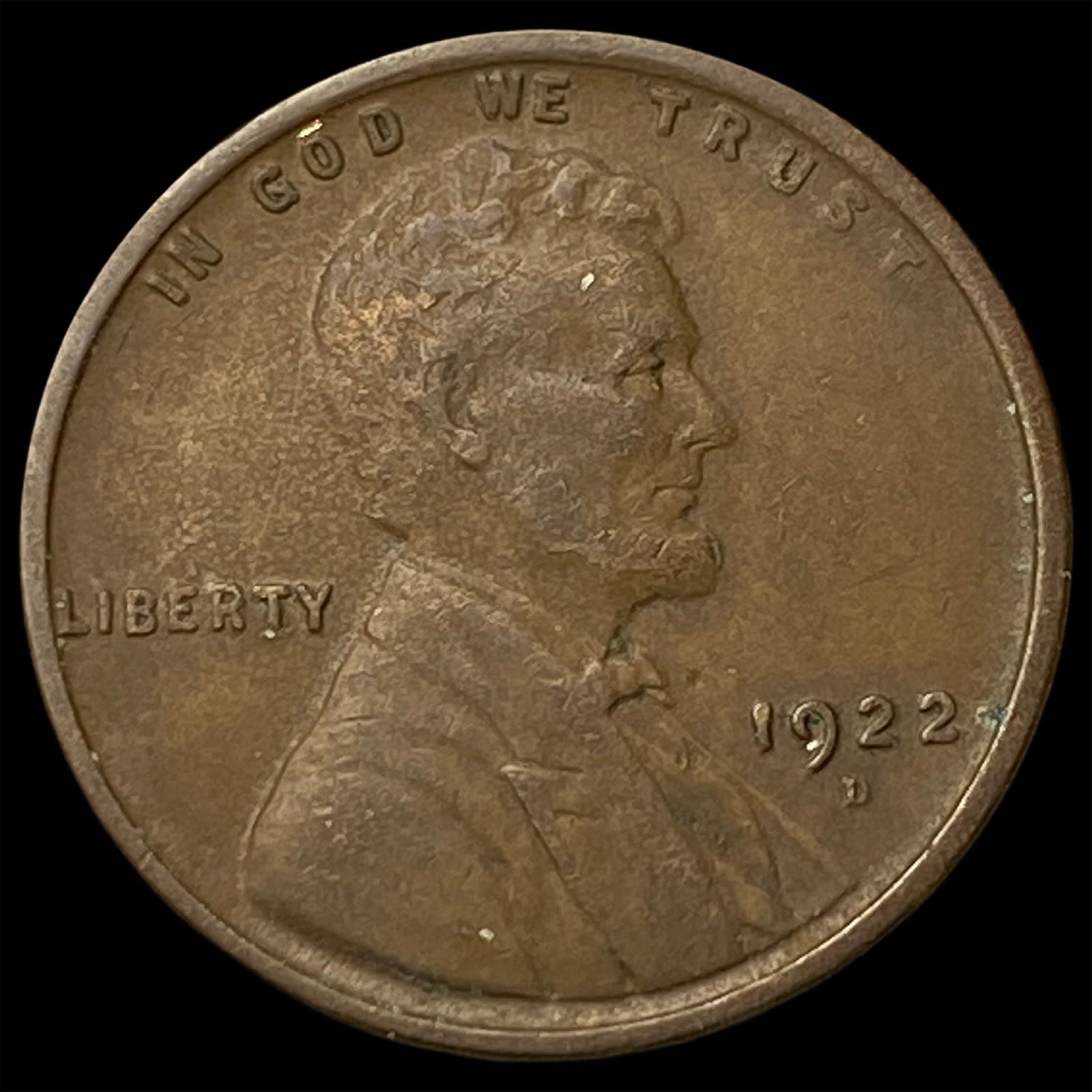 1922-D Lincoln Wheat Cent NEARLY UNCIRCULATED (1 of 2)