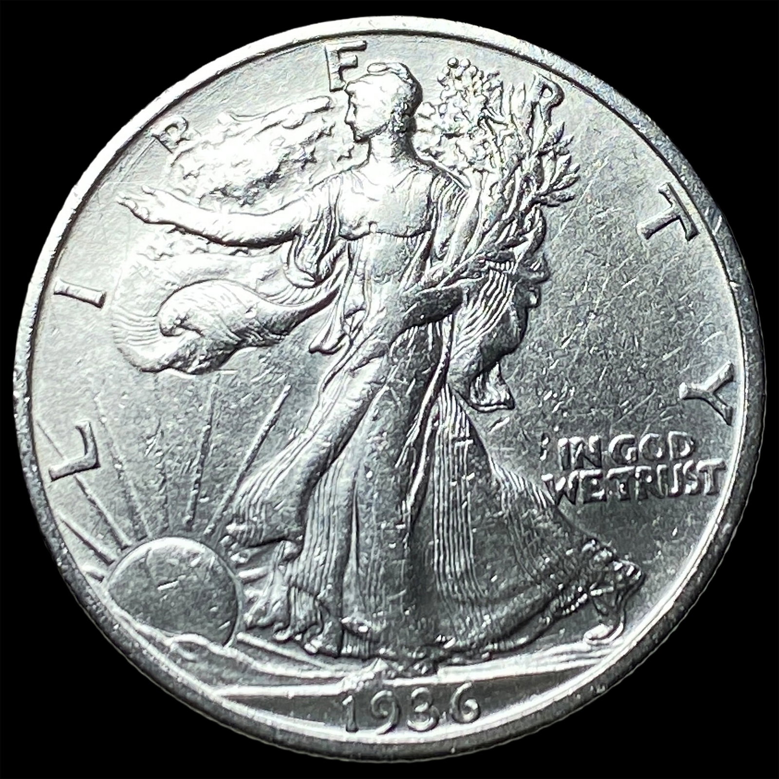 1936 Walking Liberty Half Dollar CLOSELY UNCIRCULATED (1 of 2)