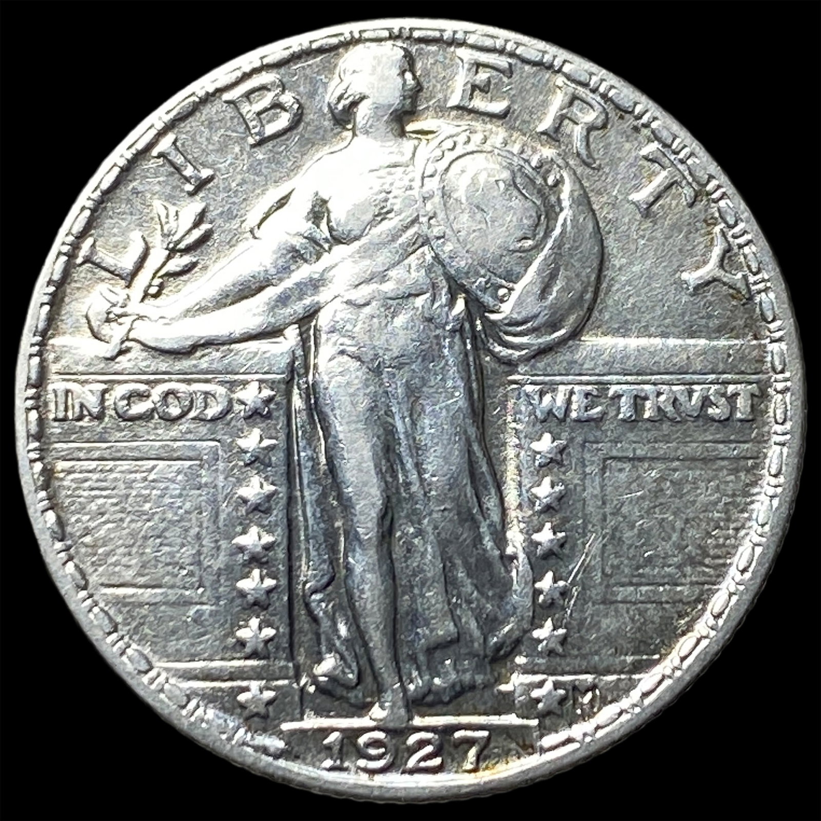 1927 Standing Liberty Silver Quarter CLOSELY UNCIRCULATED: 1927 Standing Liberty Silver Quarter CLOSELY UNCIRCULATED