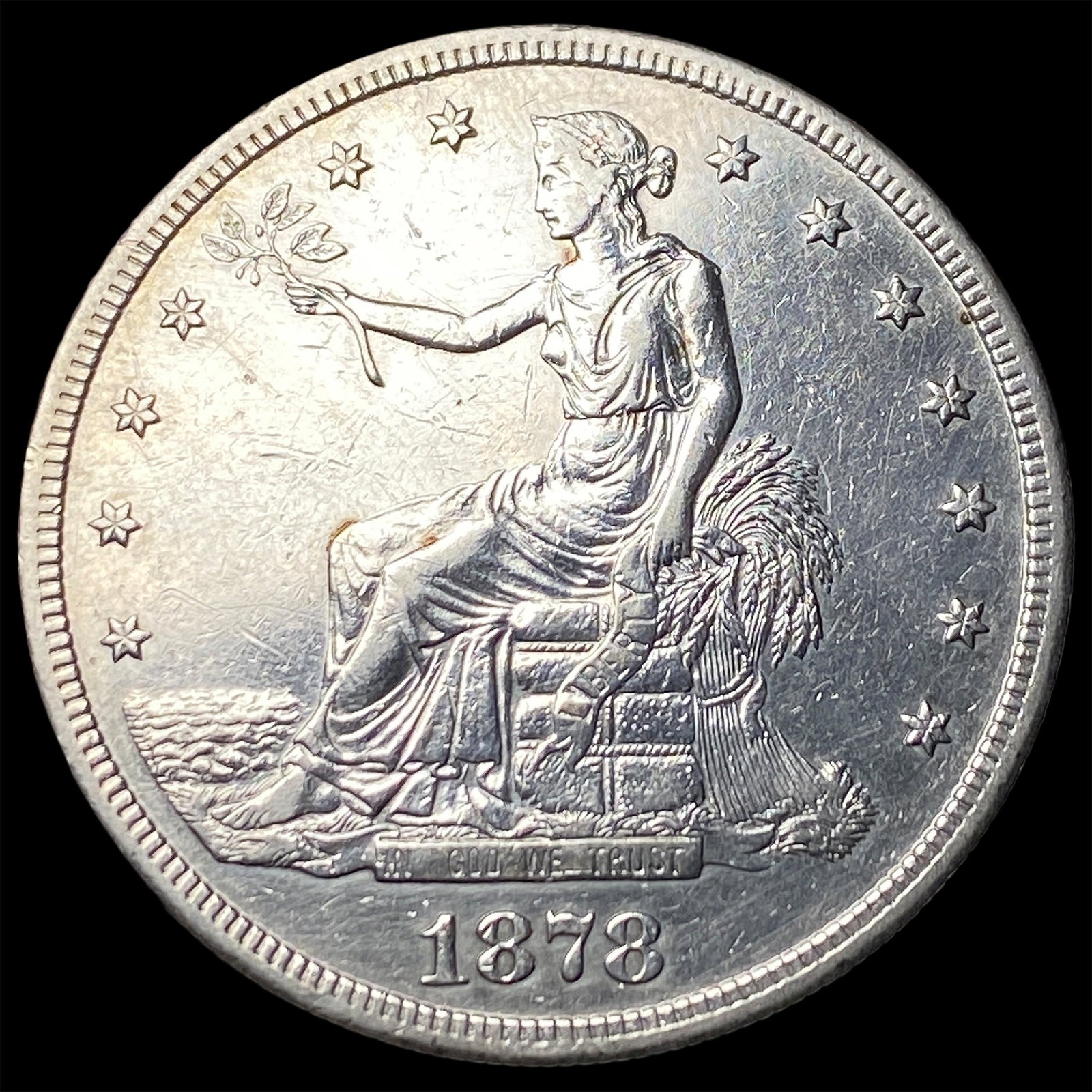 1878-S Silver Trade Dollar CLOSELY UNCIRCULATED (1 of 2)