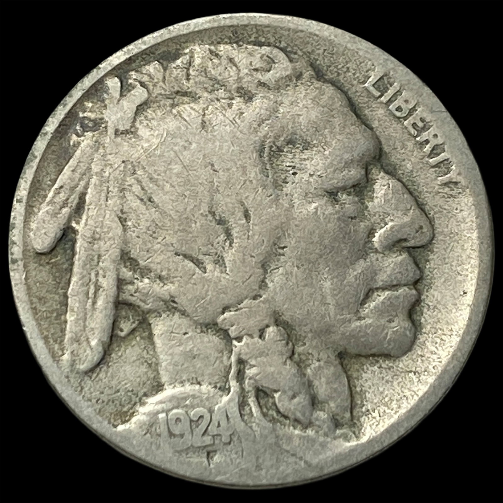 1924-S Buffalo Nickel LIGHTLY CIRCULATED: 1924-S Buffalo Nickel LIGHTLY CIRCULATED