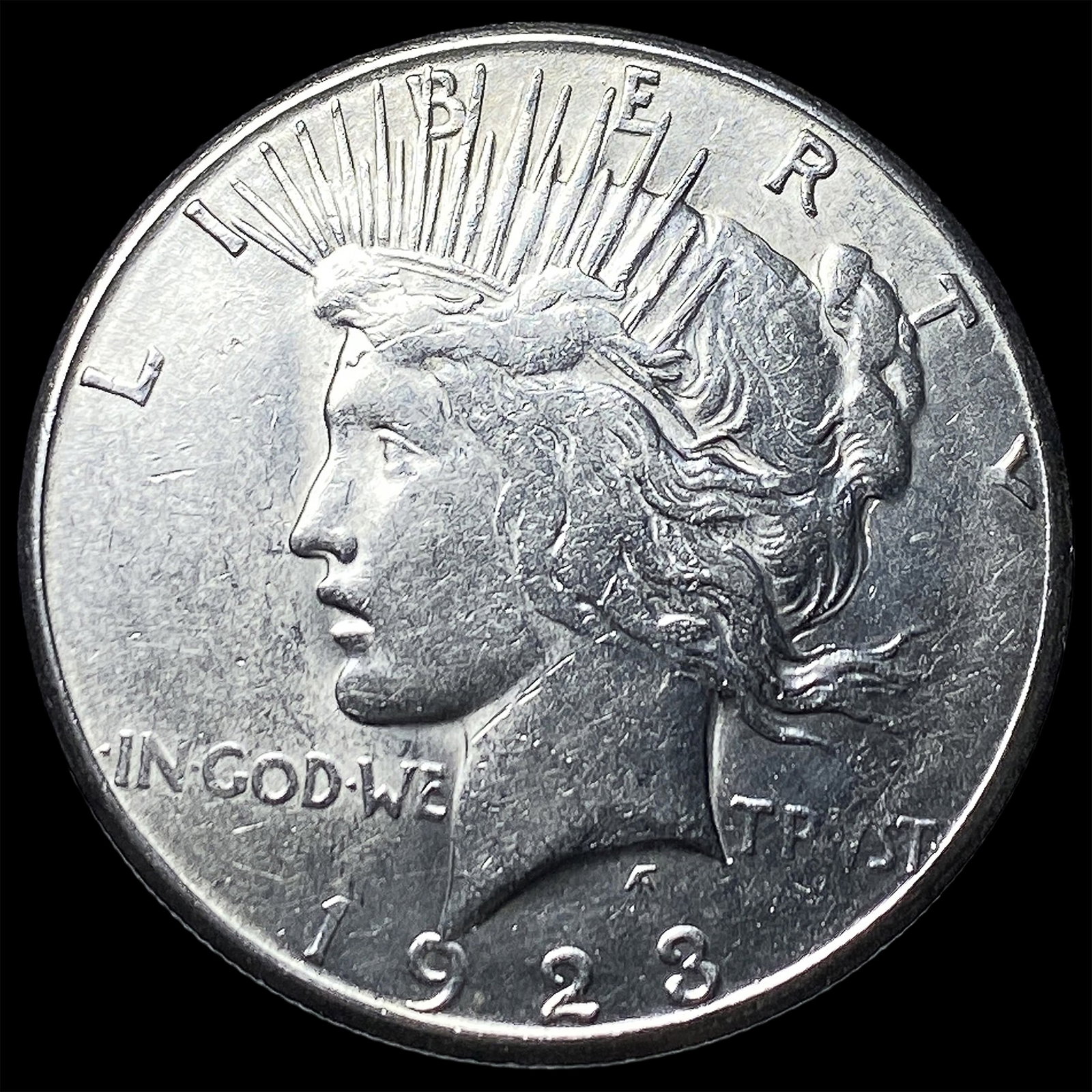 1923 Silver Peace Dollar CLOSELY UNCIRCULATED: 1923 Silver Peace Dollar CLOSELY UNCIRCULATED