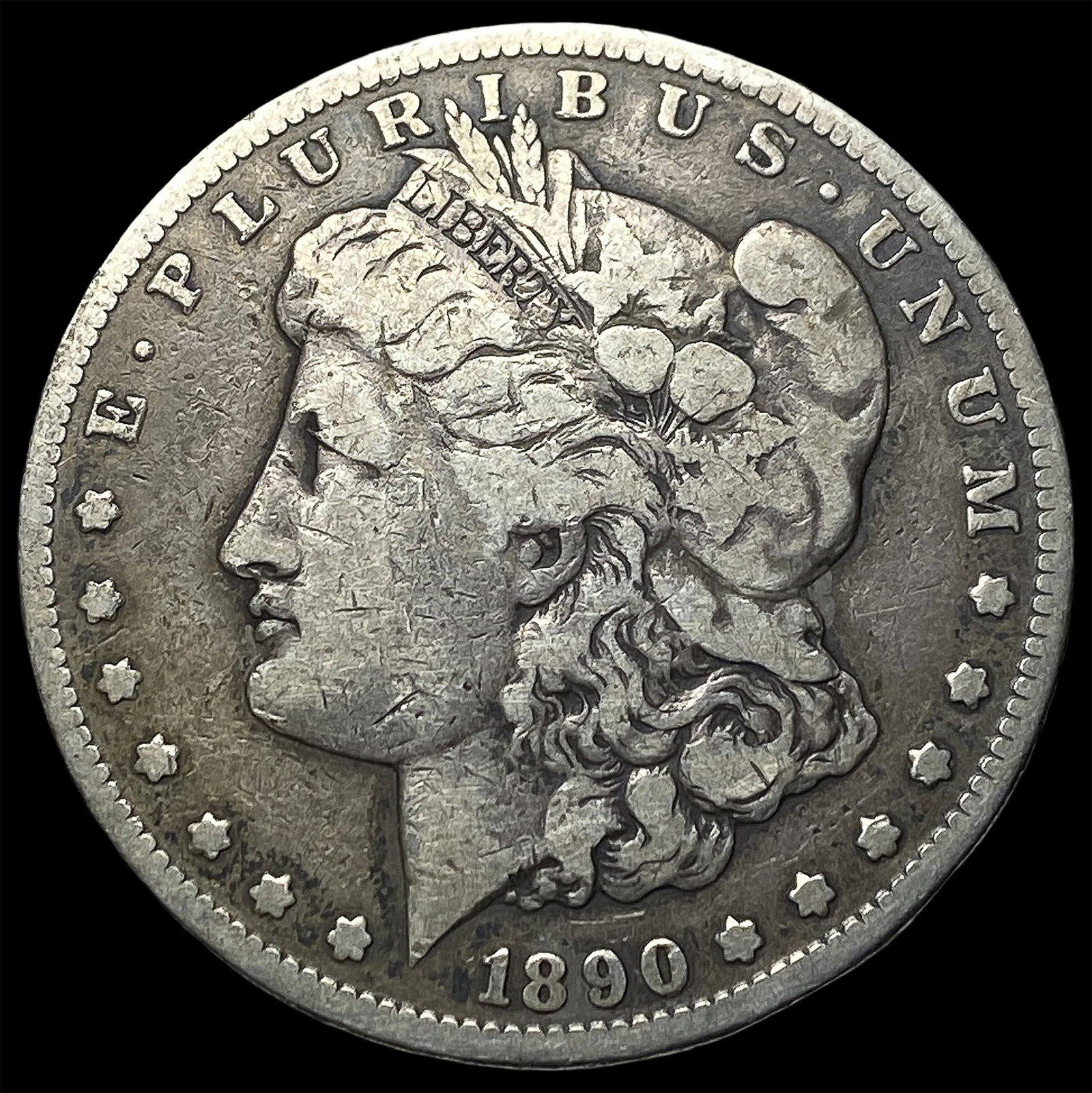 1890-CC Silver Morgan Dollar LIGHTLY CIRCULATED (1 of 2)