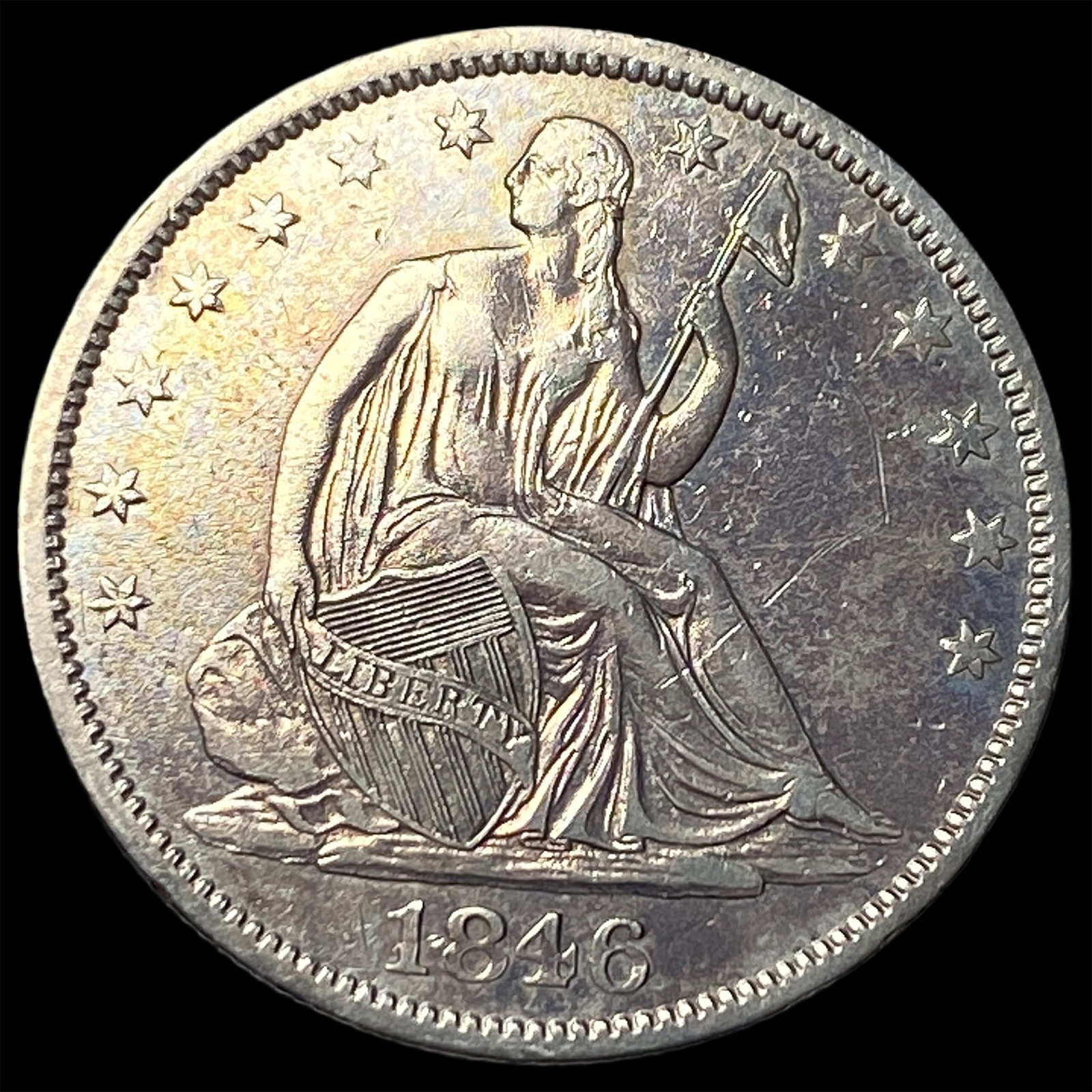 1846-O Silver Half Dollar CLOSELY UNCIRCULATED (1 of 2)