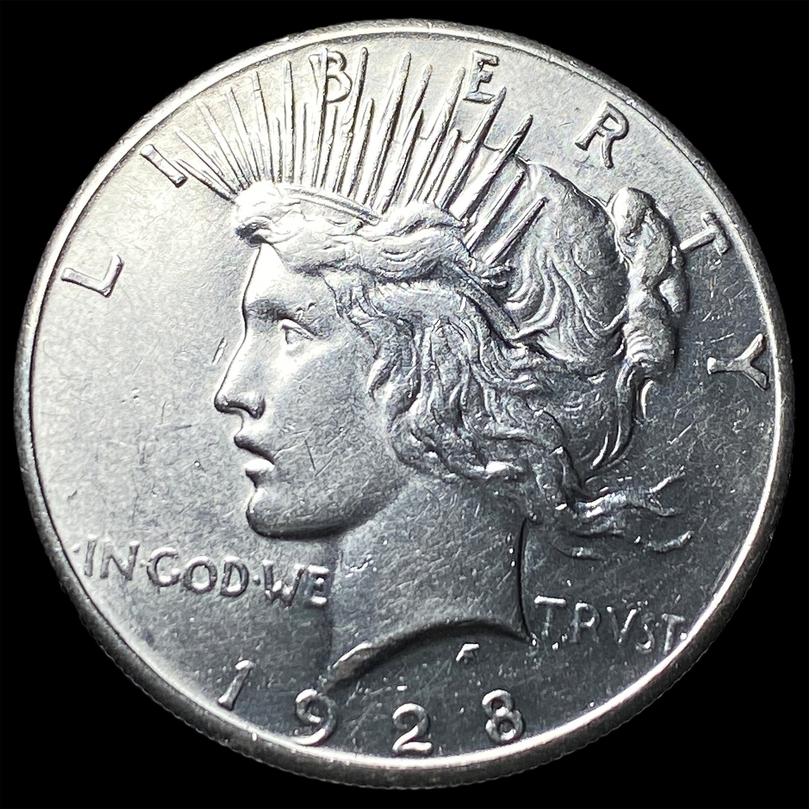 1928 Peace Silver Dollar CHOICE AU: 1928 Peace Silver Dollar CHOICE AU