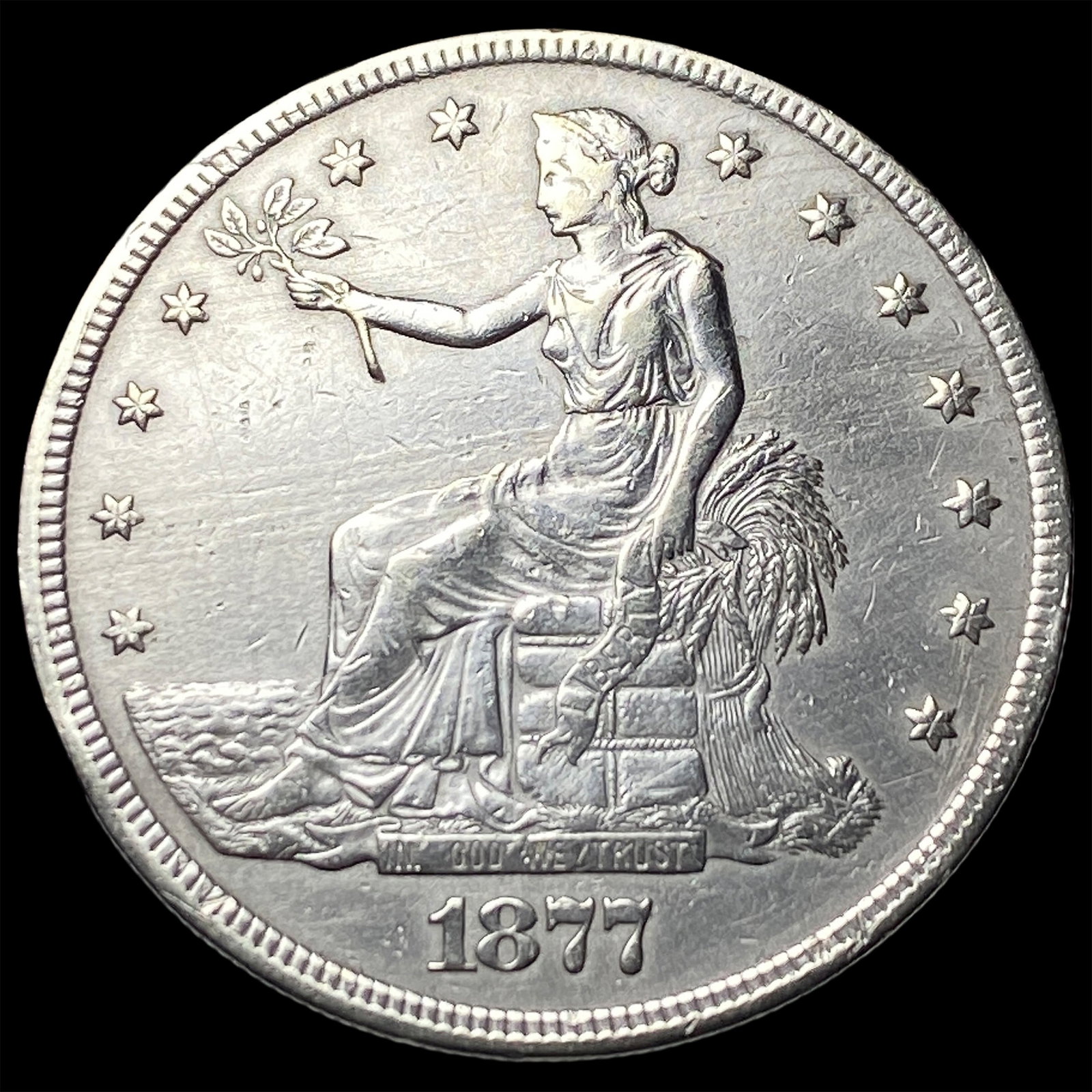 1877 Silver Trade Dollar UNCIRCULATED (1 of 2)