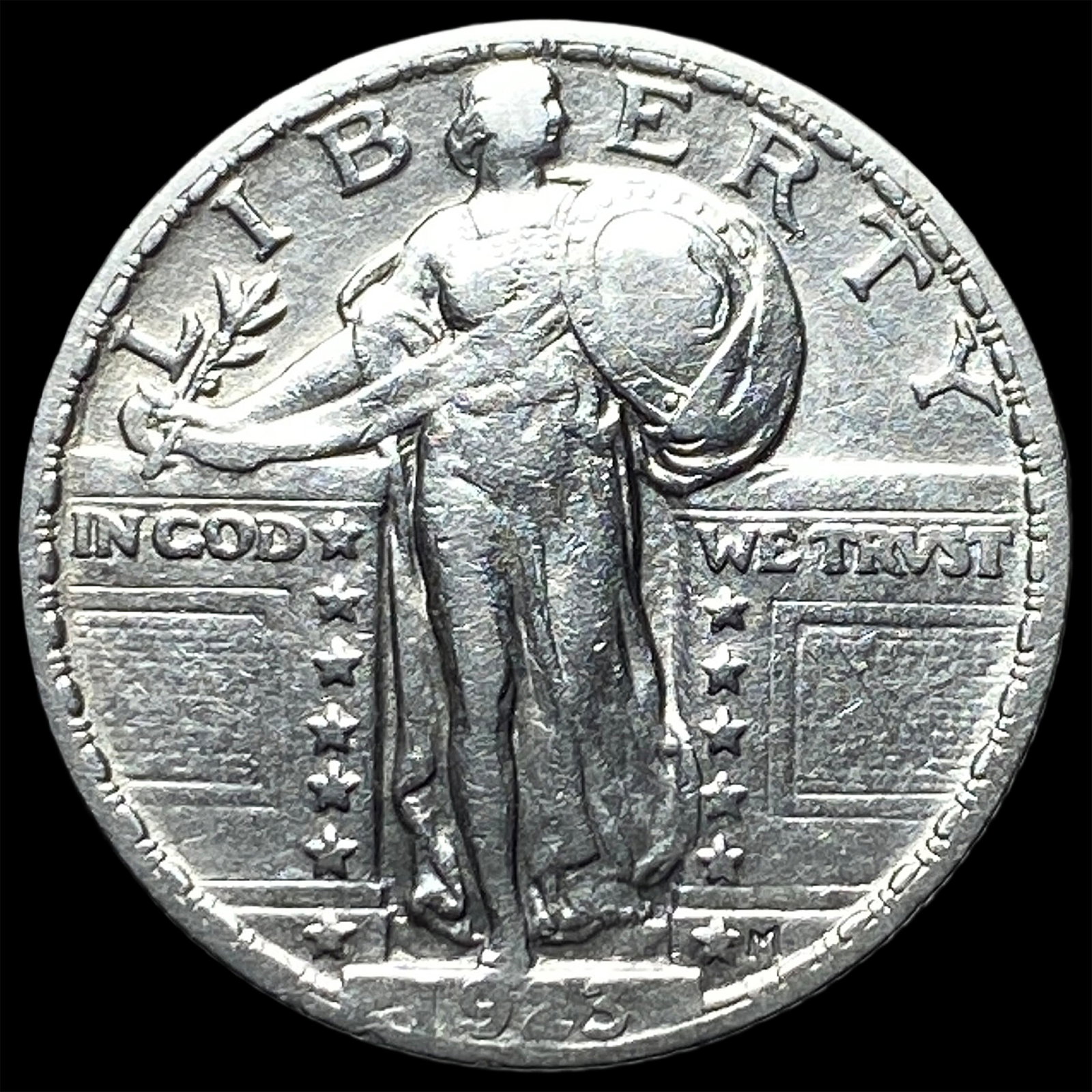 1923 Standing Liberty Quarter CLOSELY UNCIRCULATED: 1923 Standing Liberty Quarter CLOSELY UNCIRCULATED