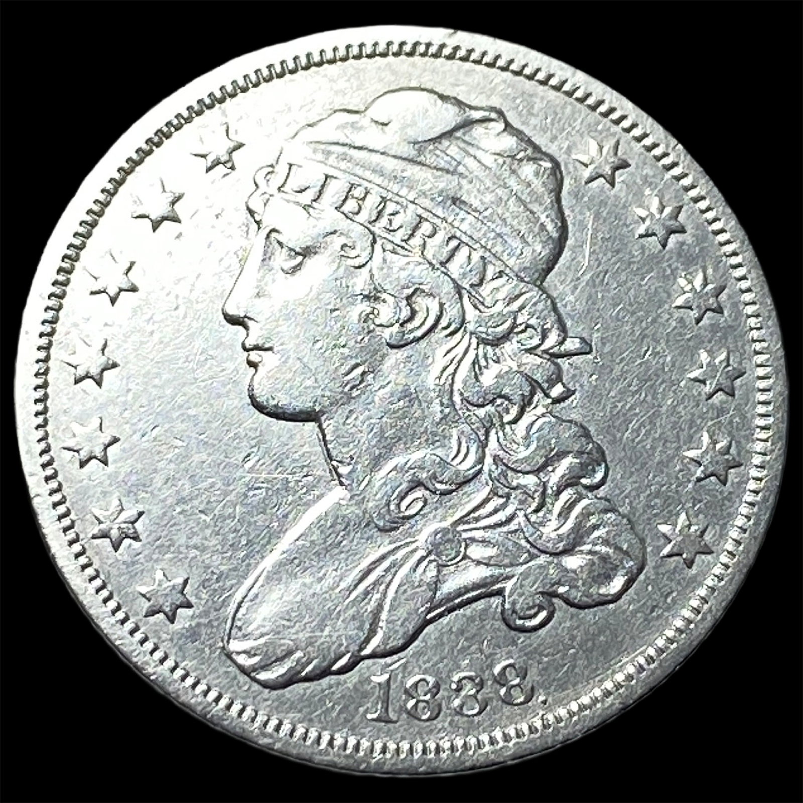 1838 Capped Bust Quarter CLOSELY UNCIRCULATED (1 of 2)