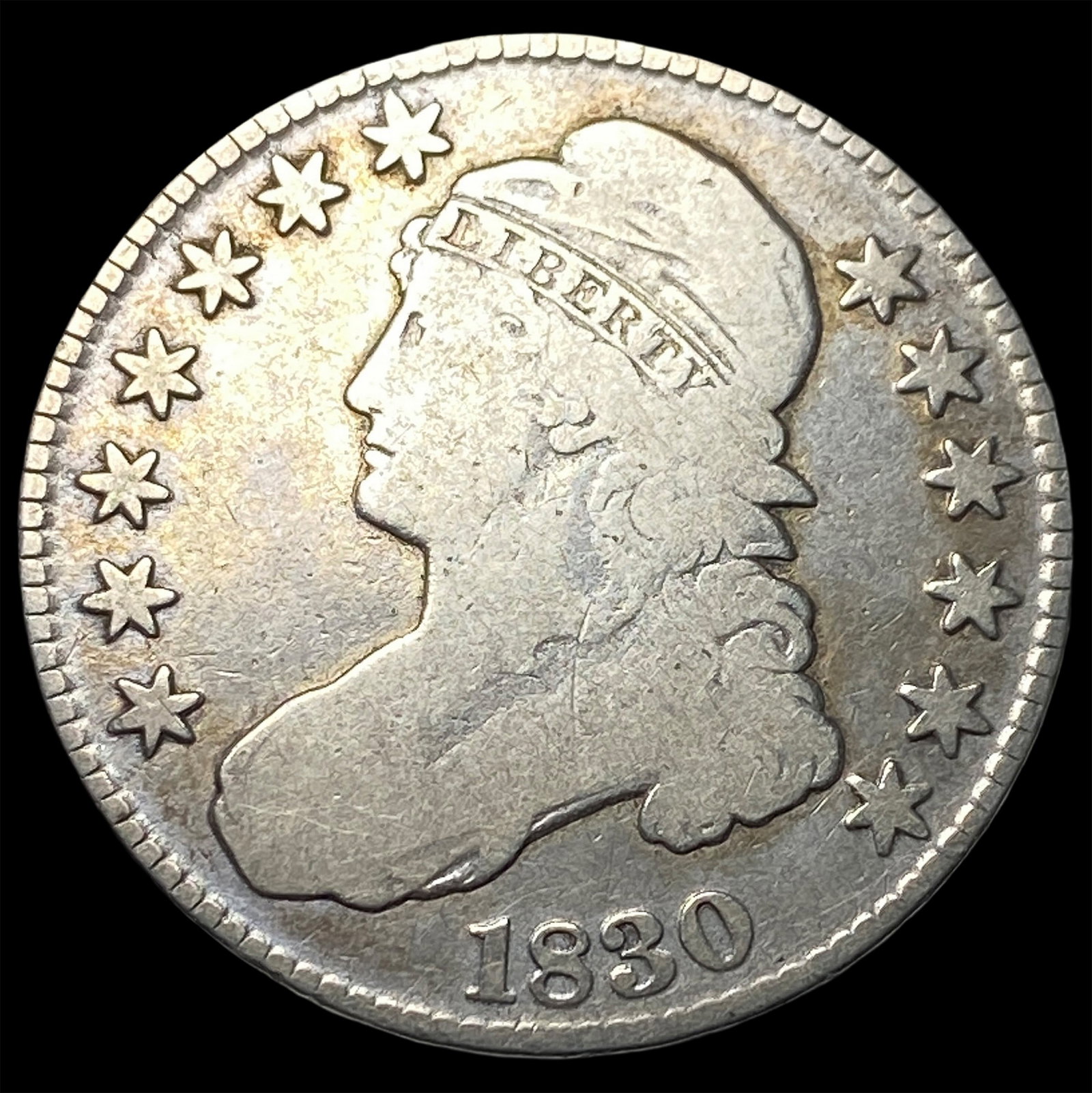 1830 Capped Bust Half Dollar NICELY CIRCULATED (1 of 2)