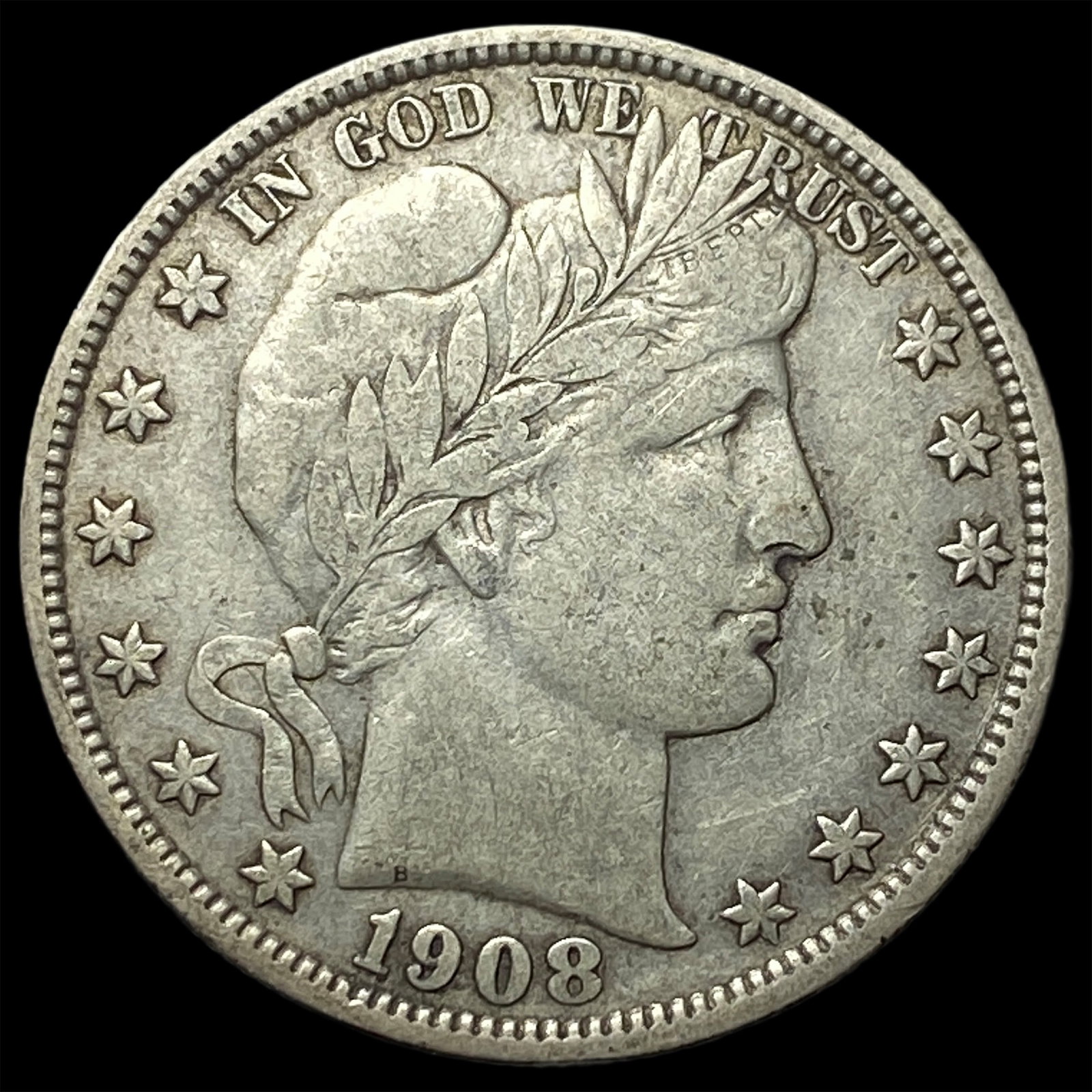 1908 Barber Half Dollar NEARLY UNCIRCULATED (1 of 2)