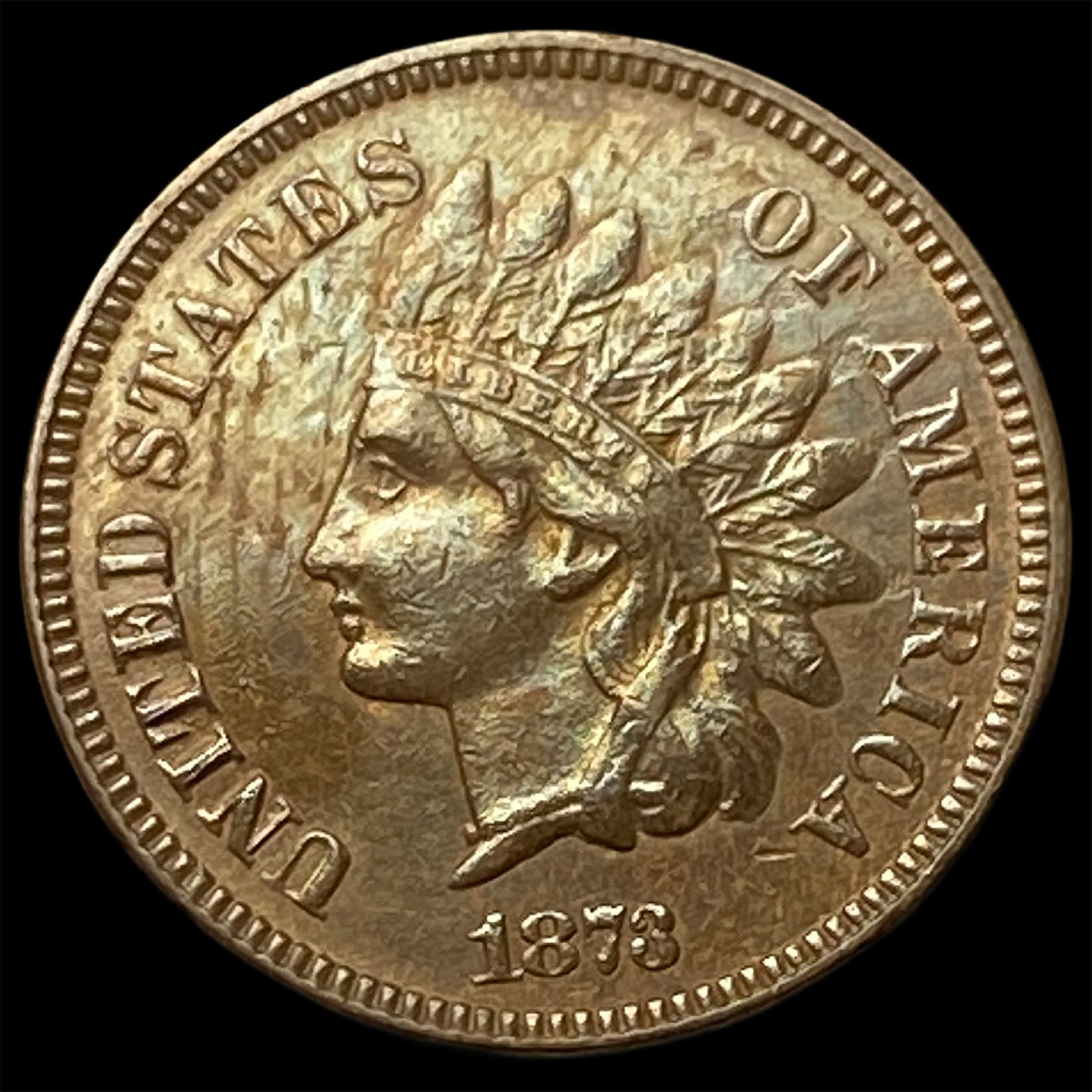1873 Indian Head Cent UNCIRCULATED (1 of 2)