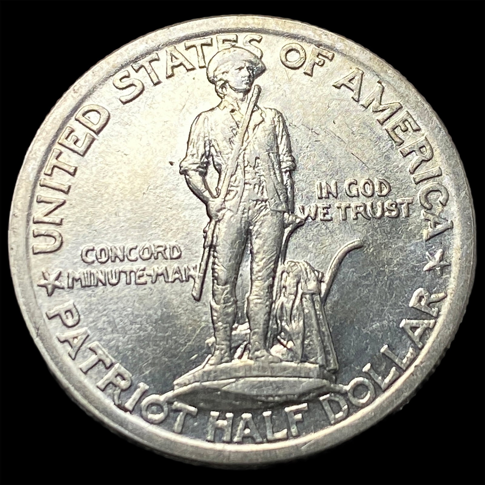 1925 Silver Lexington-Concord Half Dollar NEARLY UNCIRCULATED (1 of 2)