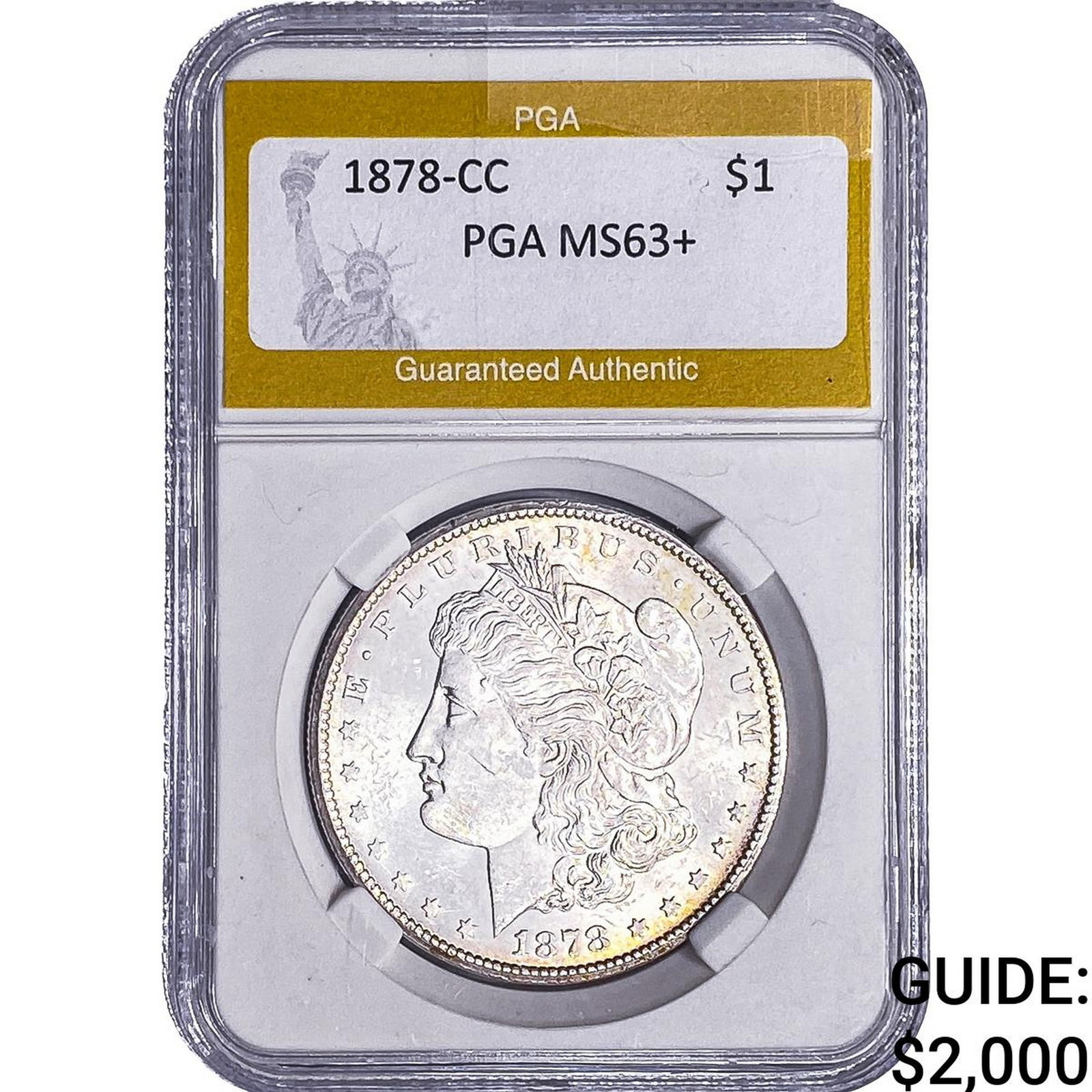 1878-CC Morgan Silver Dollar PGA MS63+ (1 of 2)