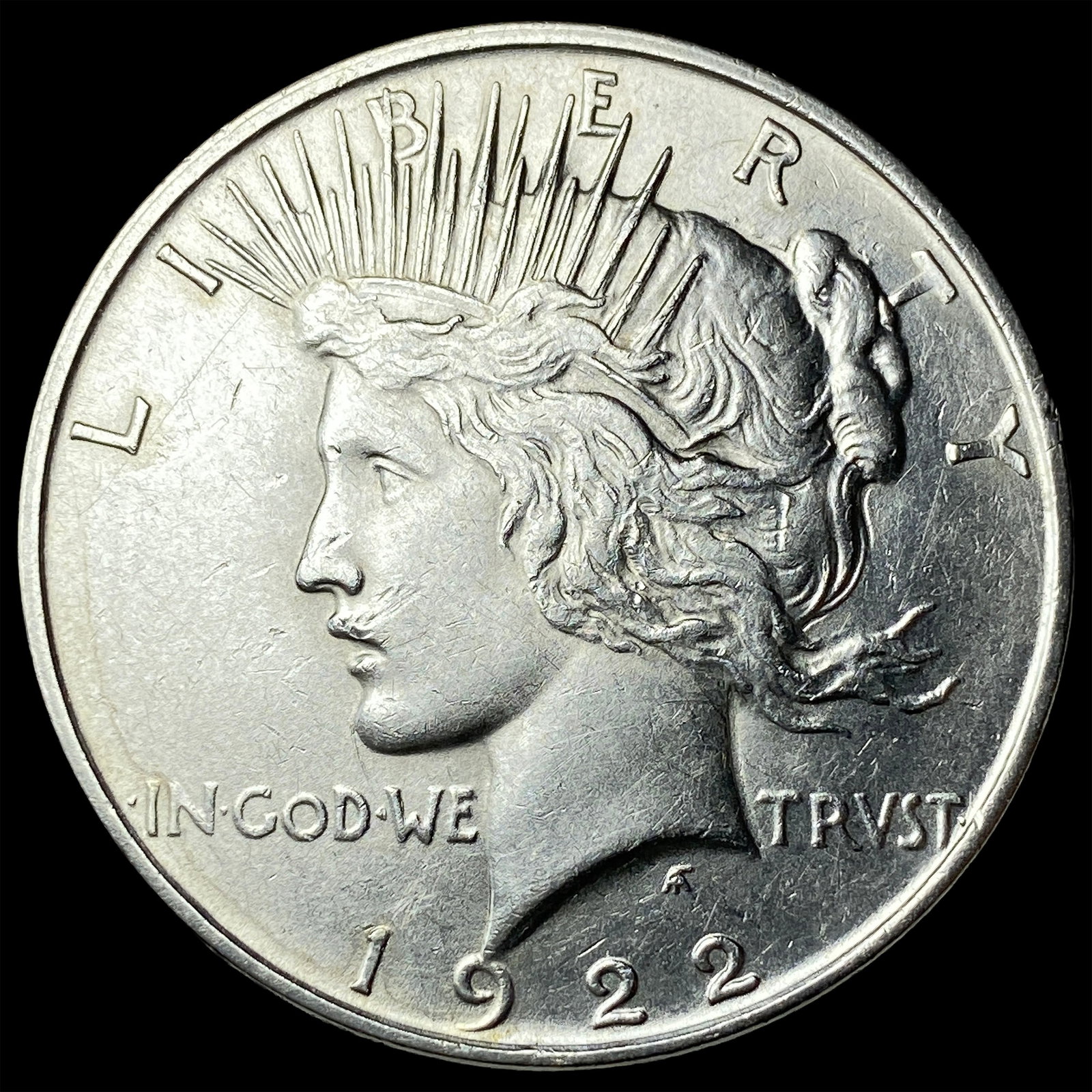 1922 Silver Peace Dollar CLOSELY UNCIRCULATED: 1922 Silver Peace Dollar CLOSELY UNCIRCULATED