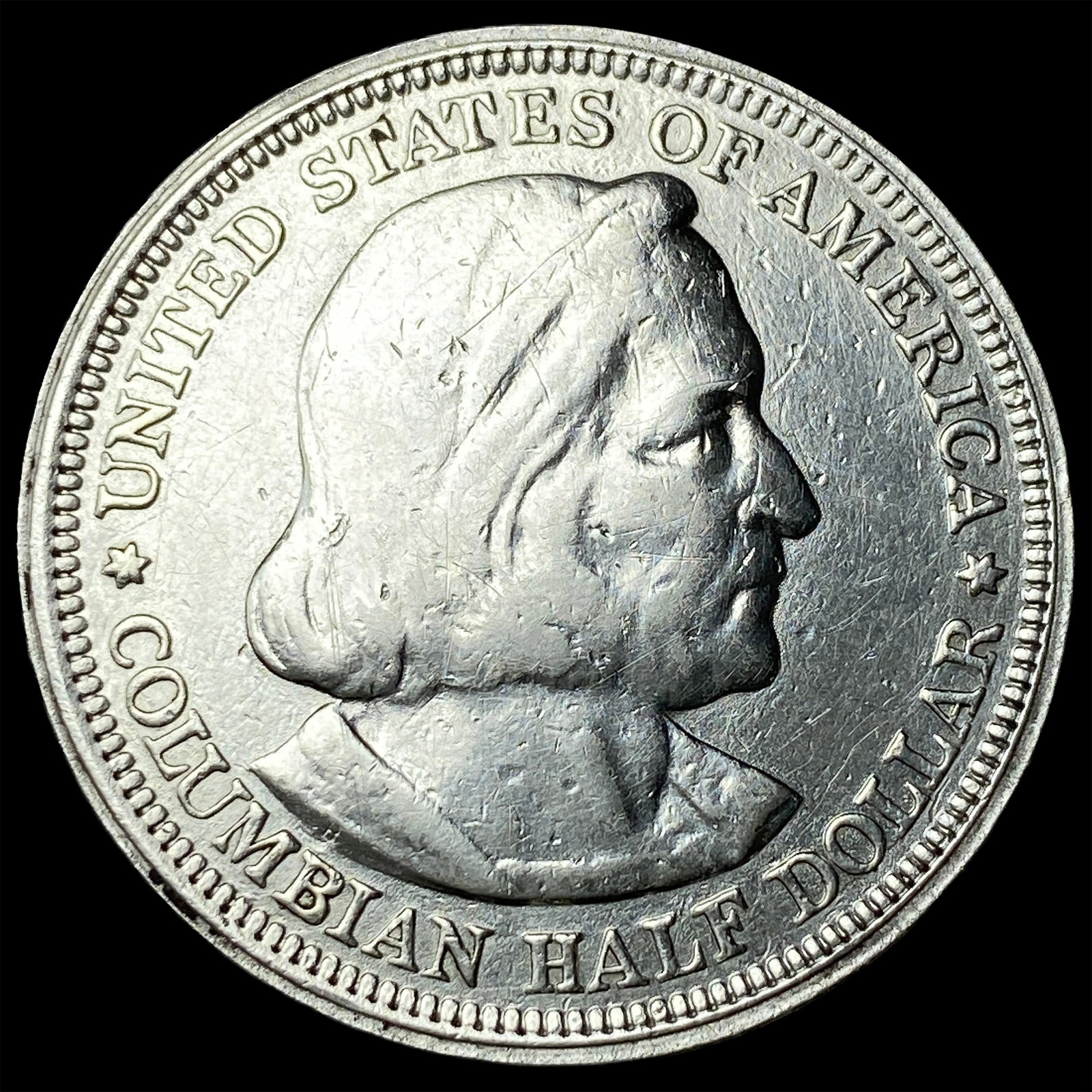 1892 Silver Columbian Half Dollar NEARLY UNCIRCULATED (1 of 2)