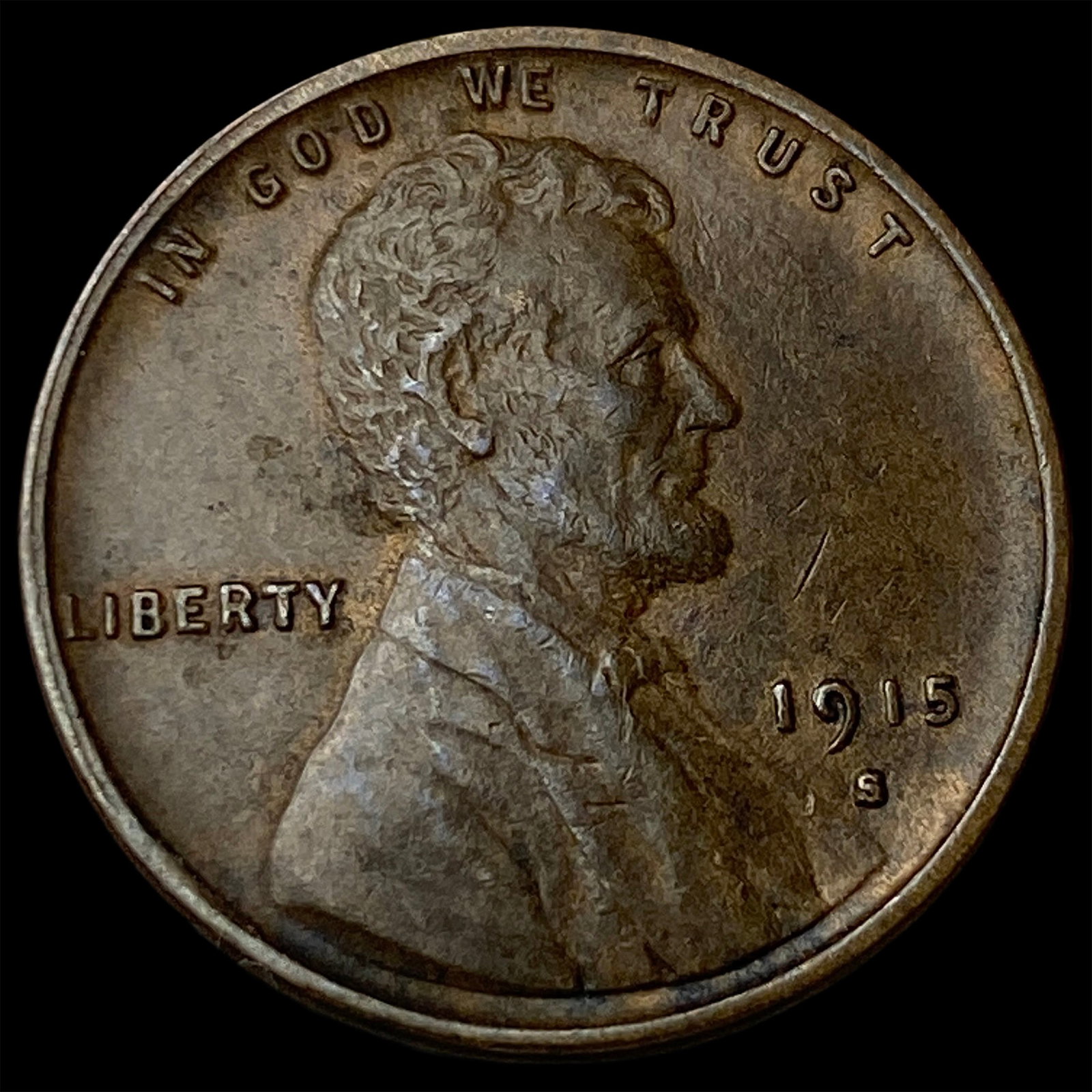 1915-S Lincoln Wheat Cent CLOSELY UNCIRCULATED (1 of 2)