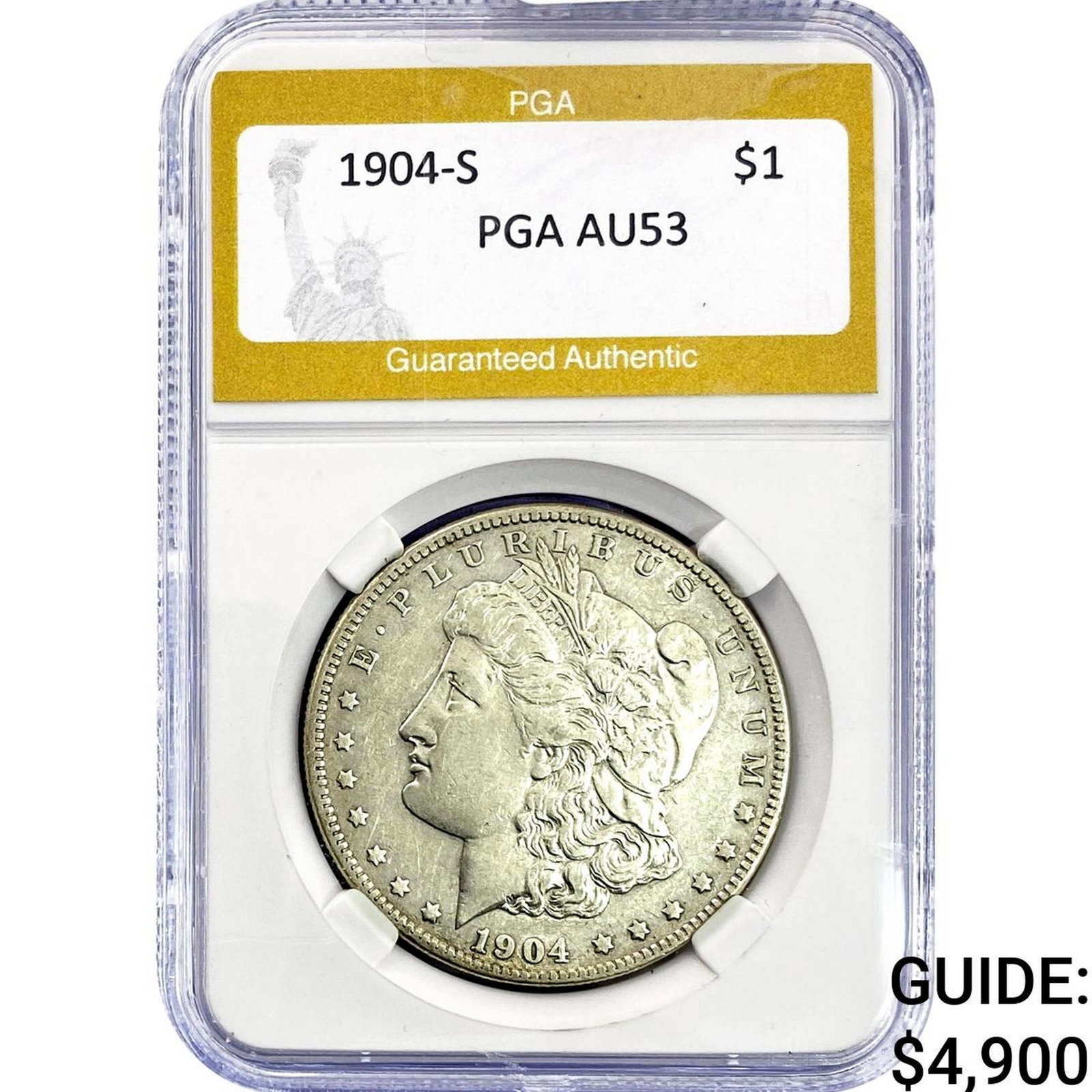 1904-S Morgan Silver Dollar PGA AU53 (1 of 2)