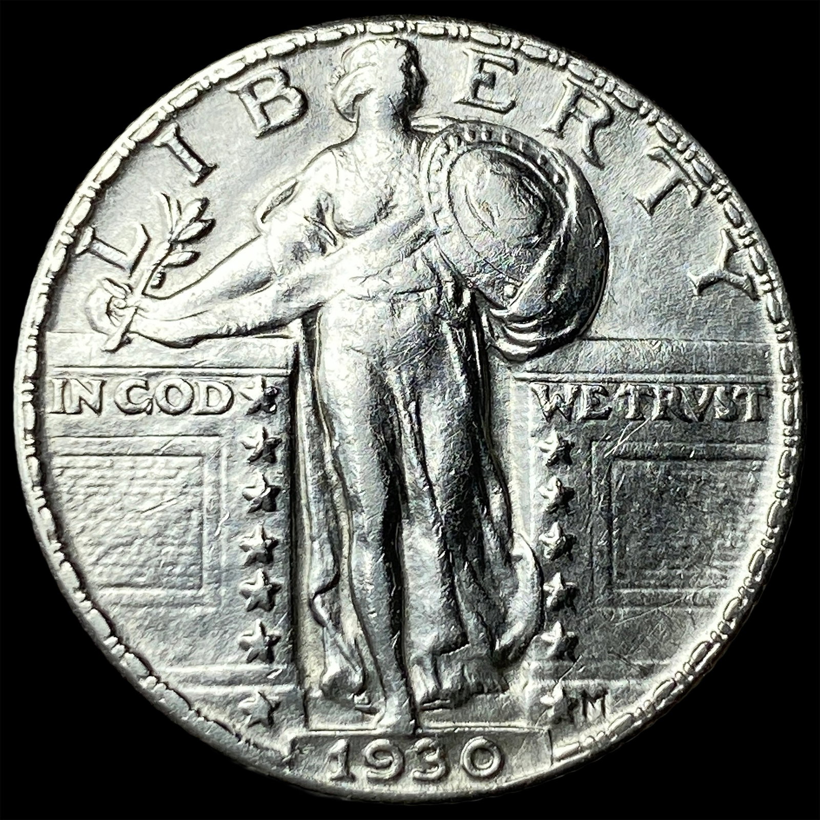 1930 Standing Liberty Silver Quarter CLOSELY UNCIRCULATED: 1930 Standing Liberty Silver Quarter CLOSELY UNCIRCULATED