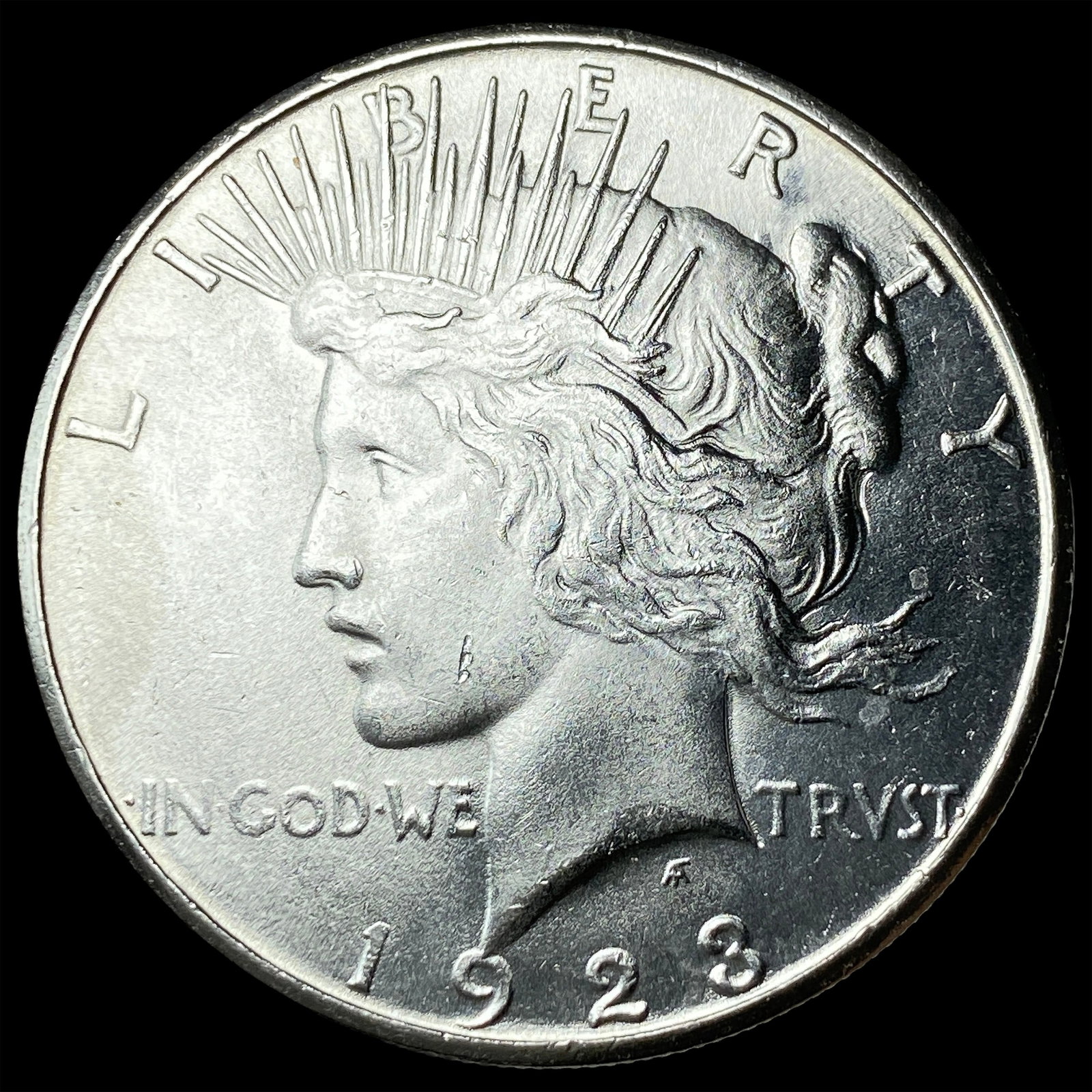 1923-S Silver Peace Dollar CHOICE BU (1 of 2)