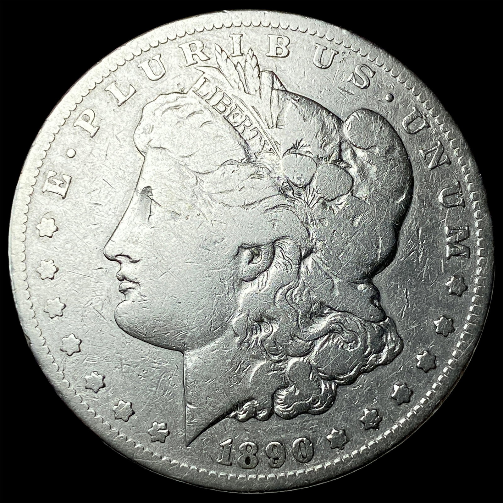 1890-CC Silver Morgan Dollar LIGHTLY CIRCULATED (1 of 2)