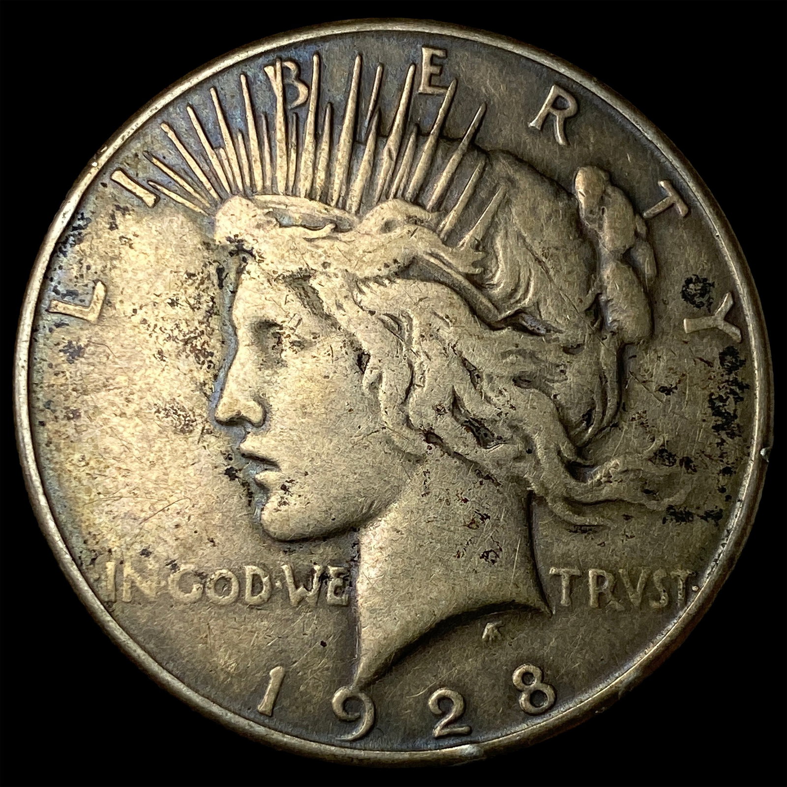 1928 Peace Silver Dollar LIGHTLY CIRCULATED: 1928 Peace Silver Dollar LIGHTLY CIRCULATED