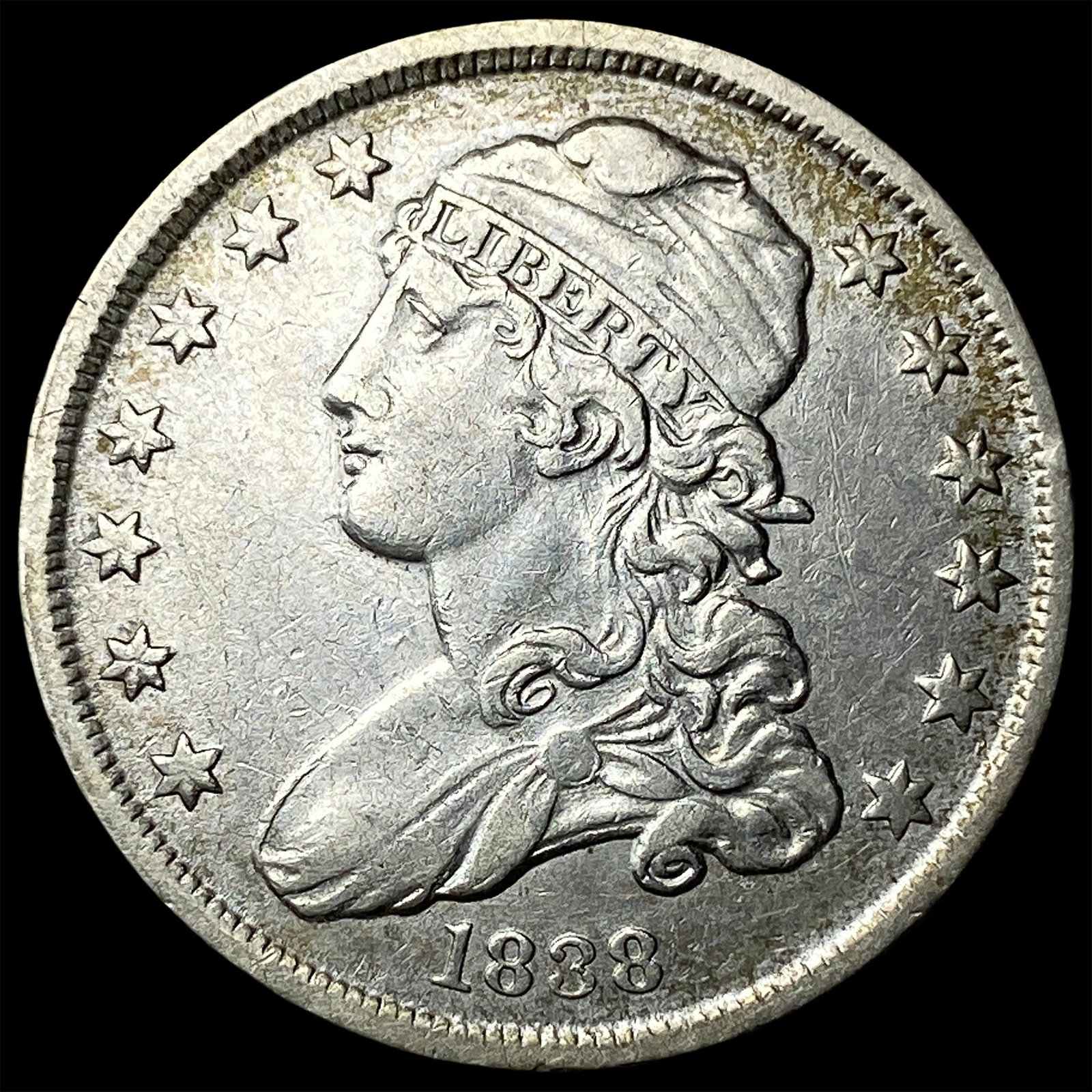 1838 Capped Bust Quarter CLOSELY UNCIRCULATED (1 of 2)
