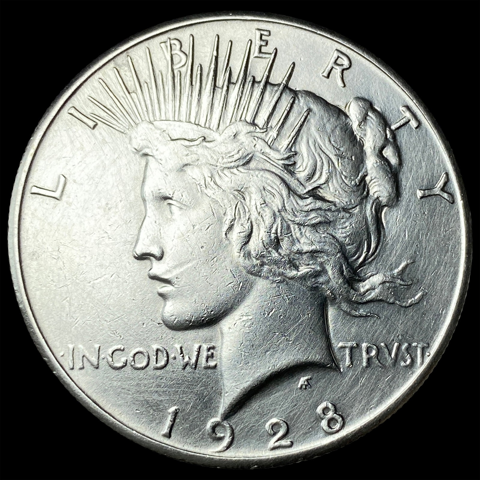 1928-S Silver Peace Dollar CLOSELY UNCIRCULATED: 1928-S Silver Peace Dollar CLOSELY UNCIRCULATED