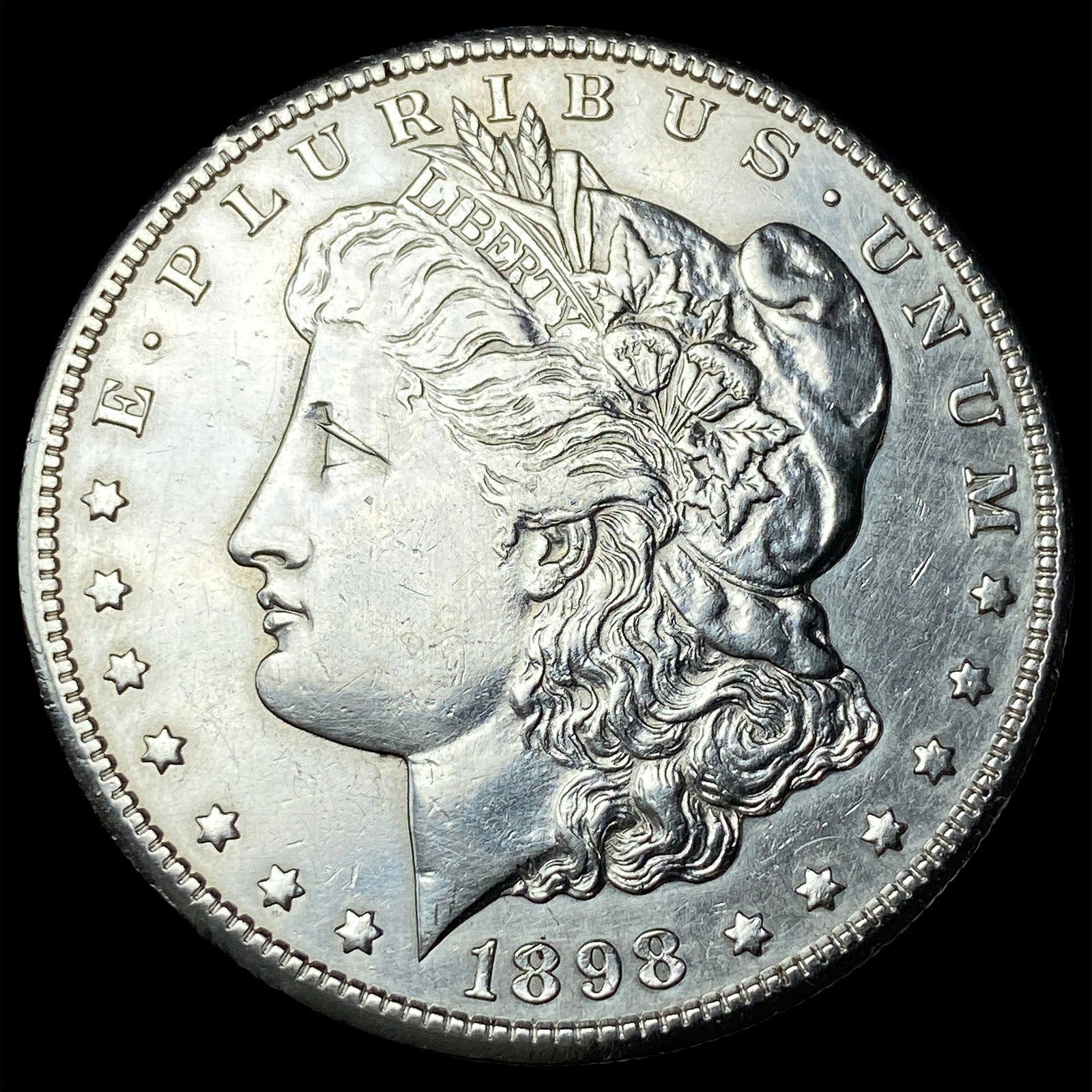 1898-S Silver Morgan Dollar CLOSELY UNCIRCULATED: 1898-S Silver Morgan Dollar CLOSELY UNCIRCULATED