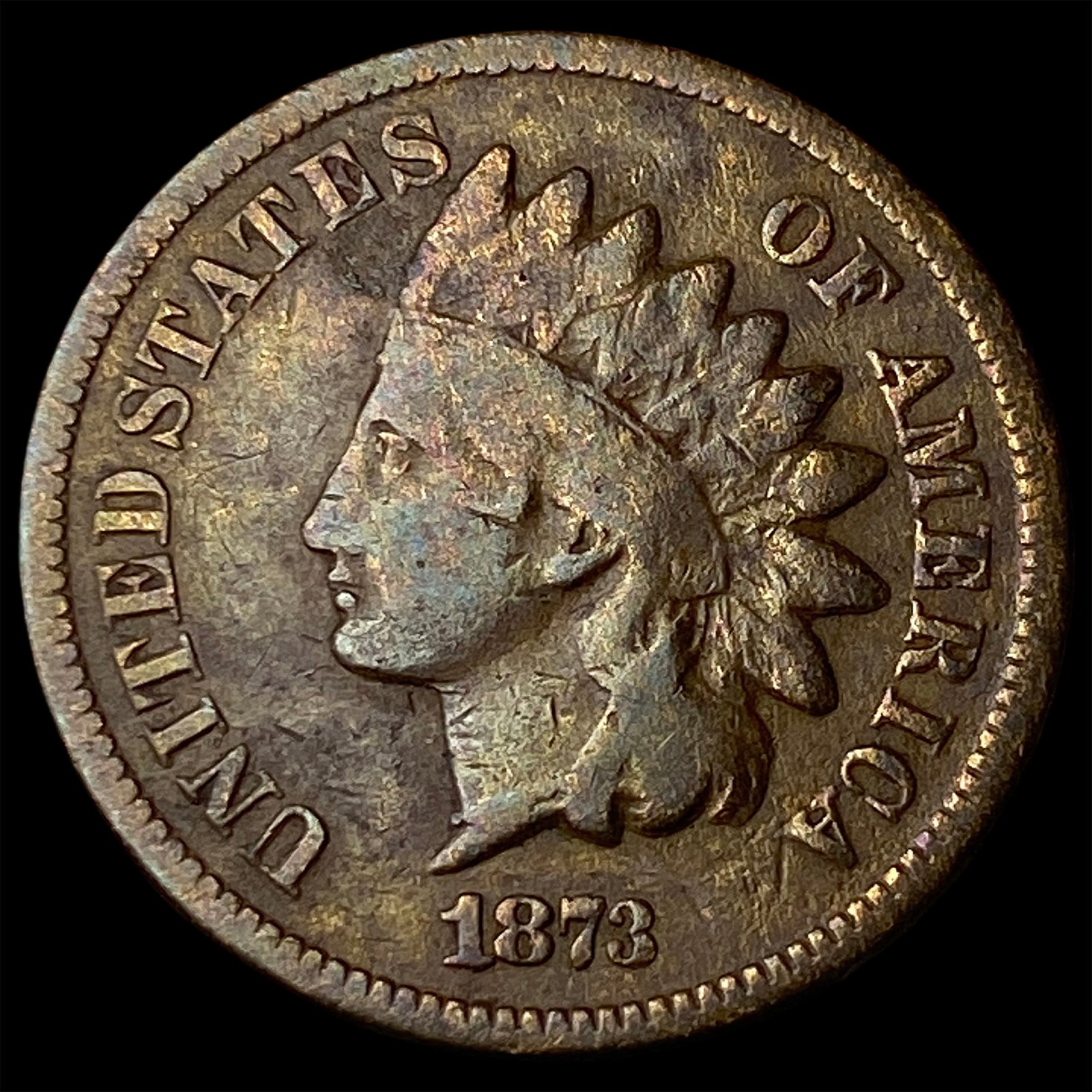 1873 Indian Head Cent LIGHTLY CIRCULATED (1 of 2)